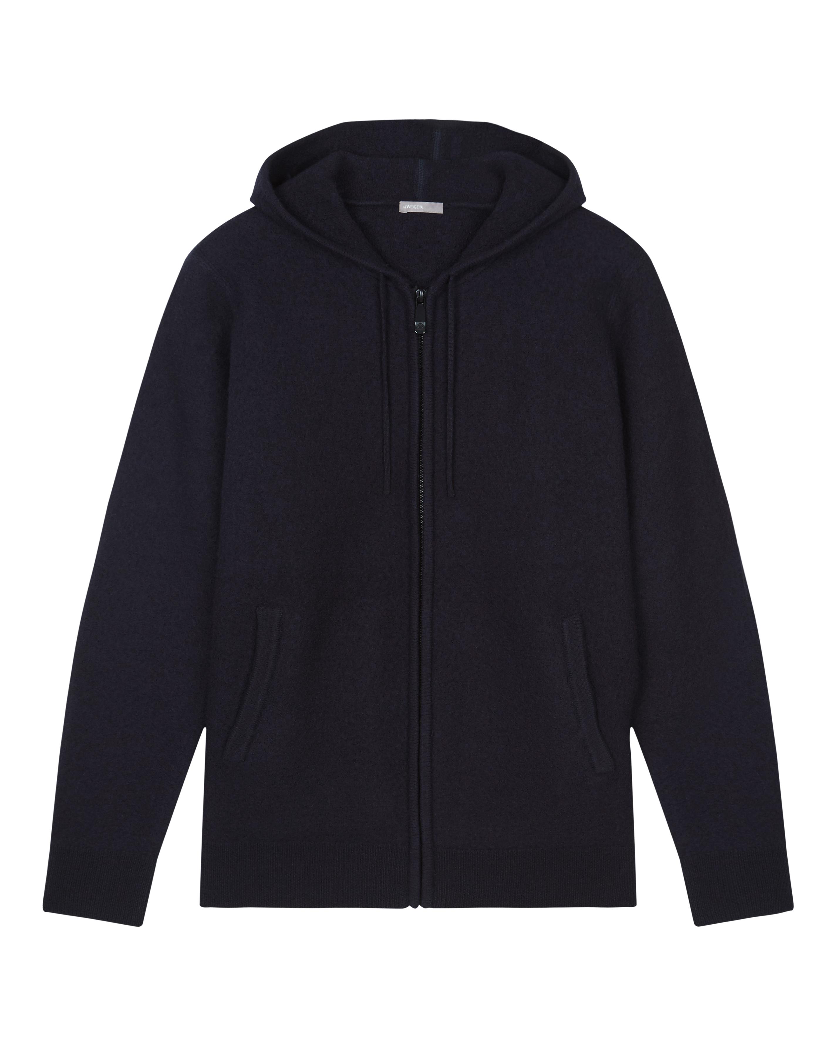 boiled wool hoodie