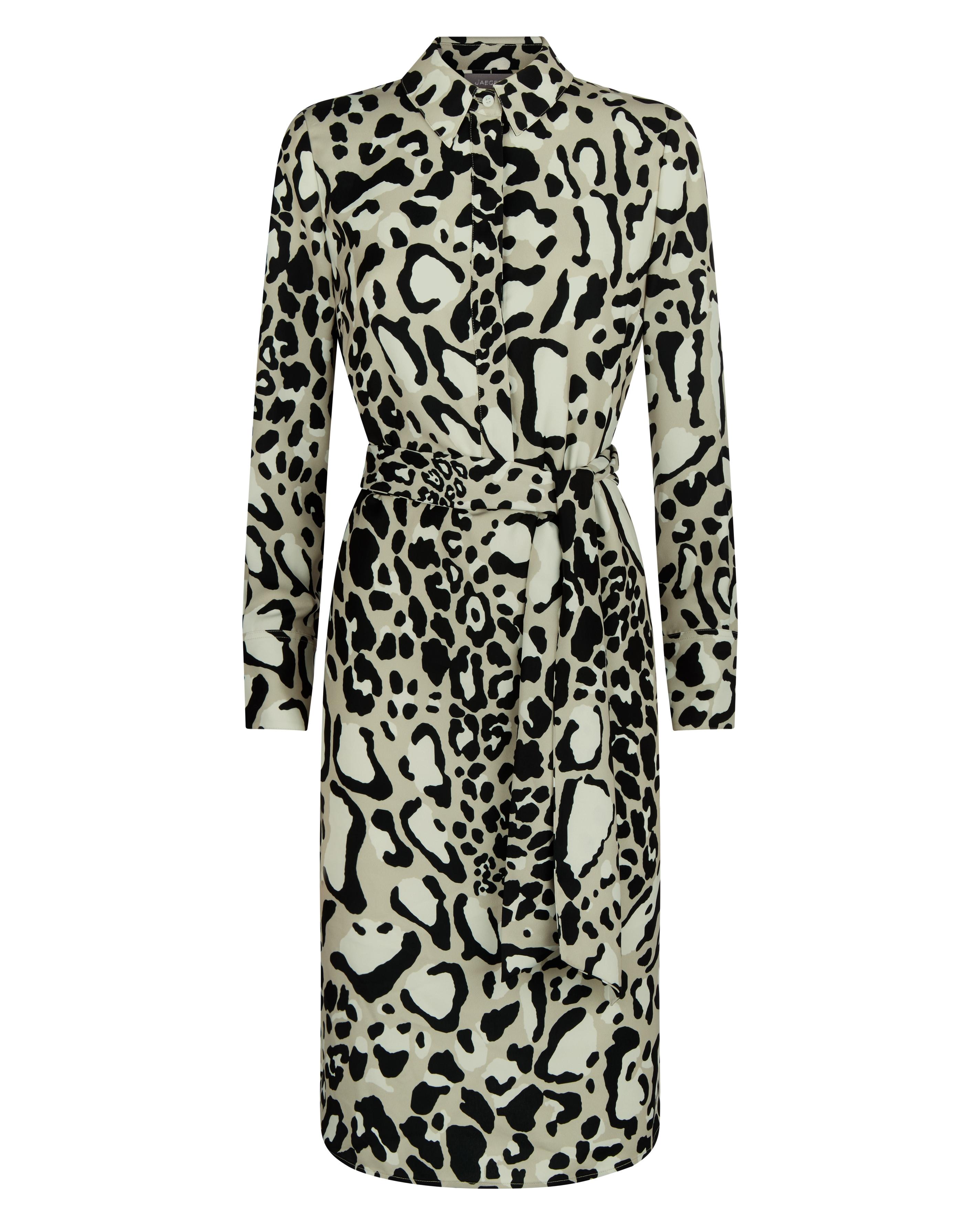 Jaeger Synthetic Leopard Print Dress - Lyst