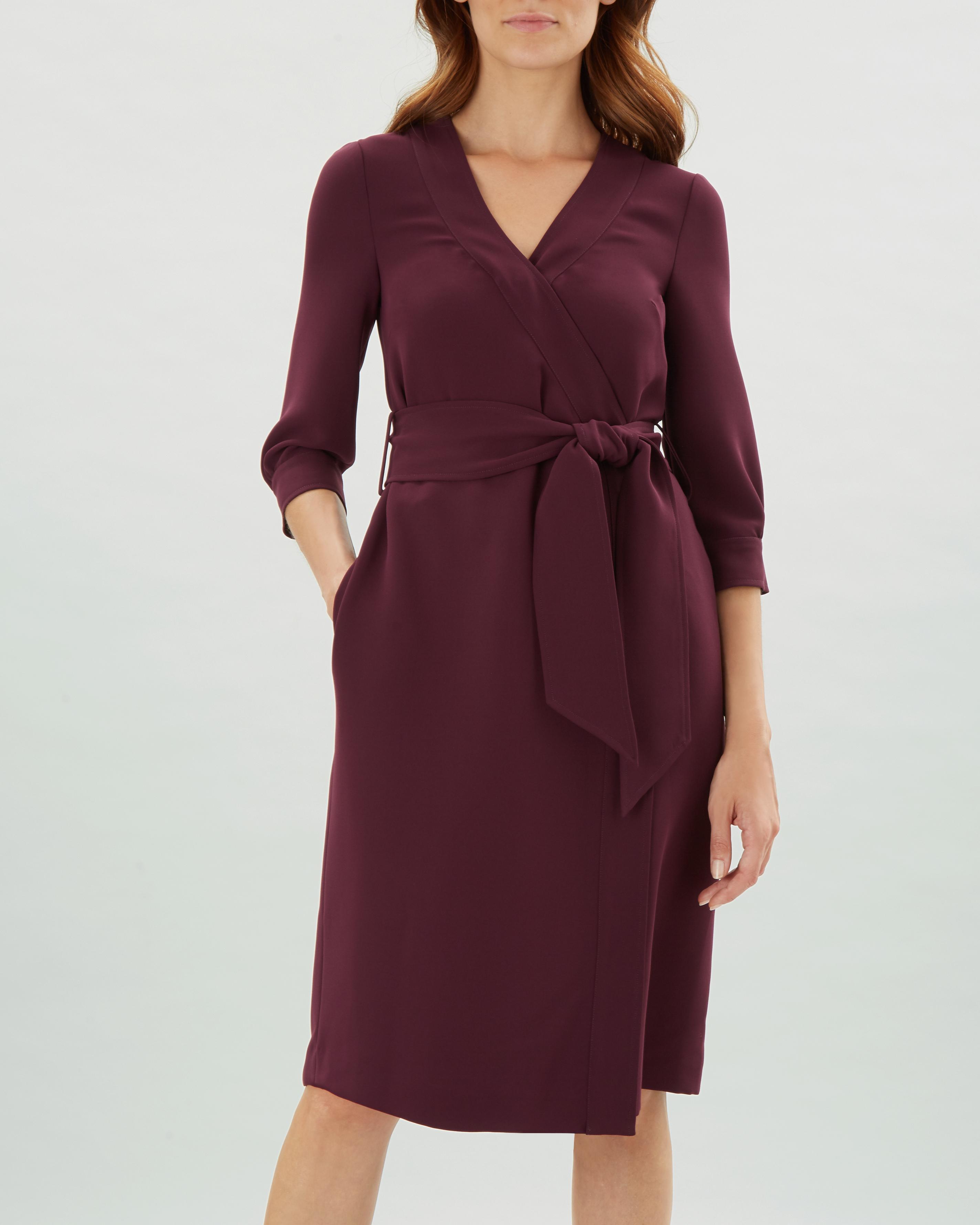 jaeger wrap dress