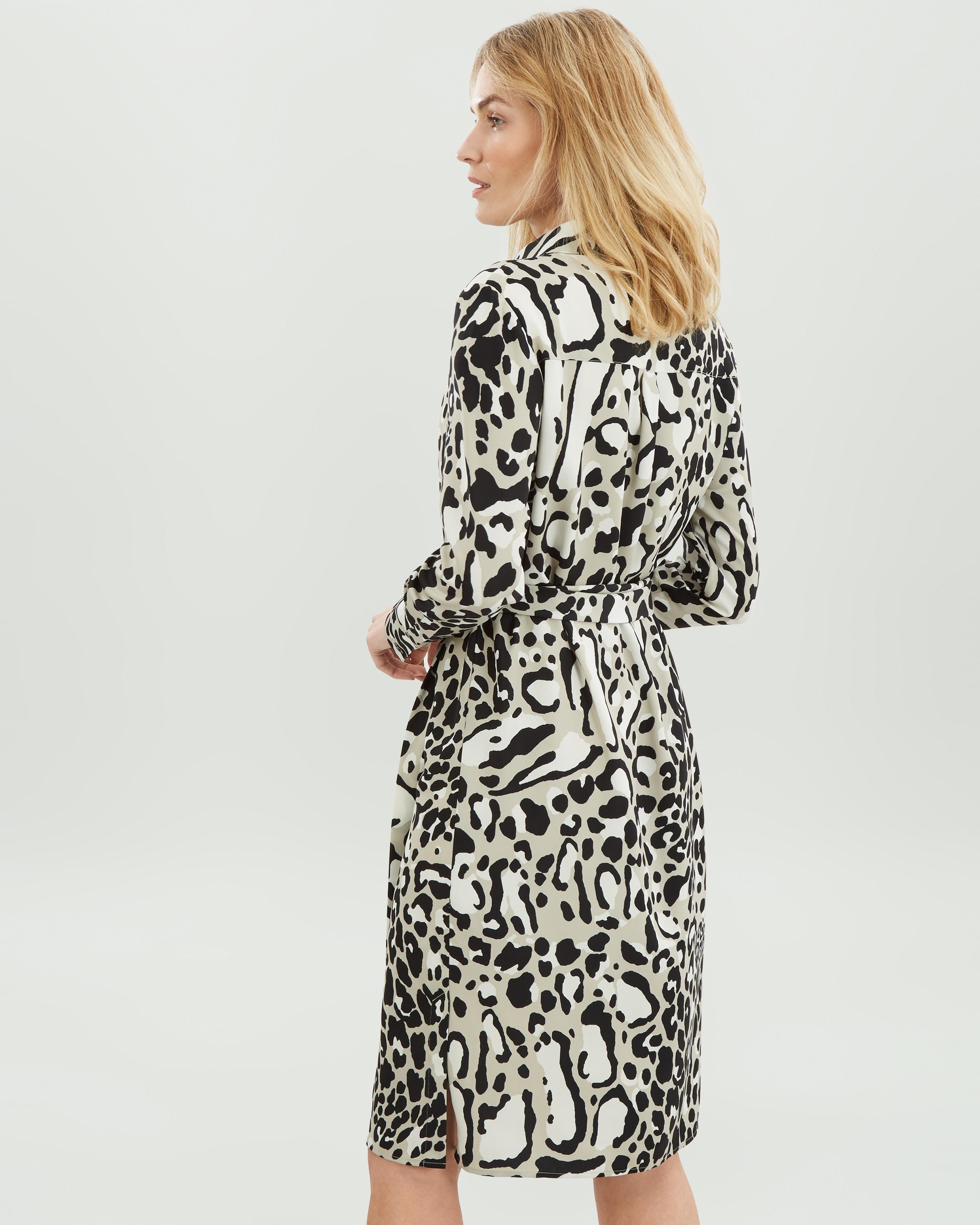 jaeger animal print dress