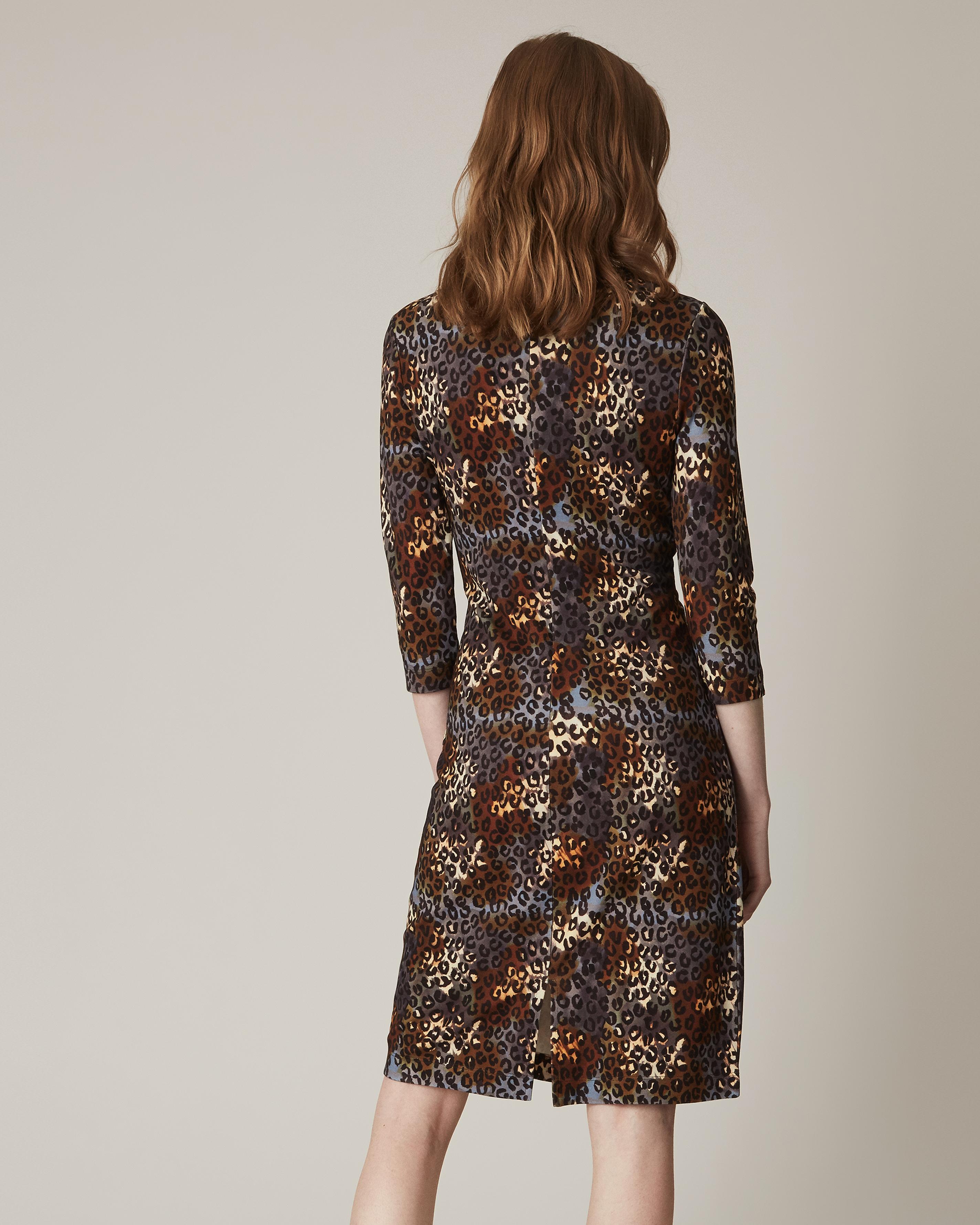 jaeger leopard print dress