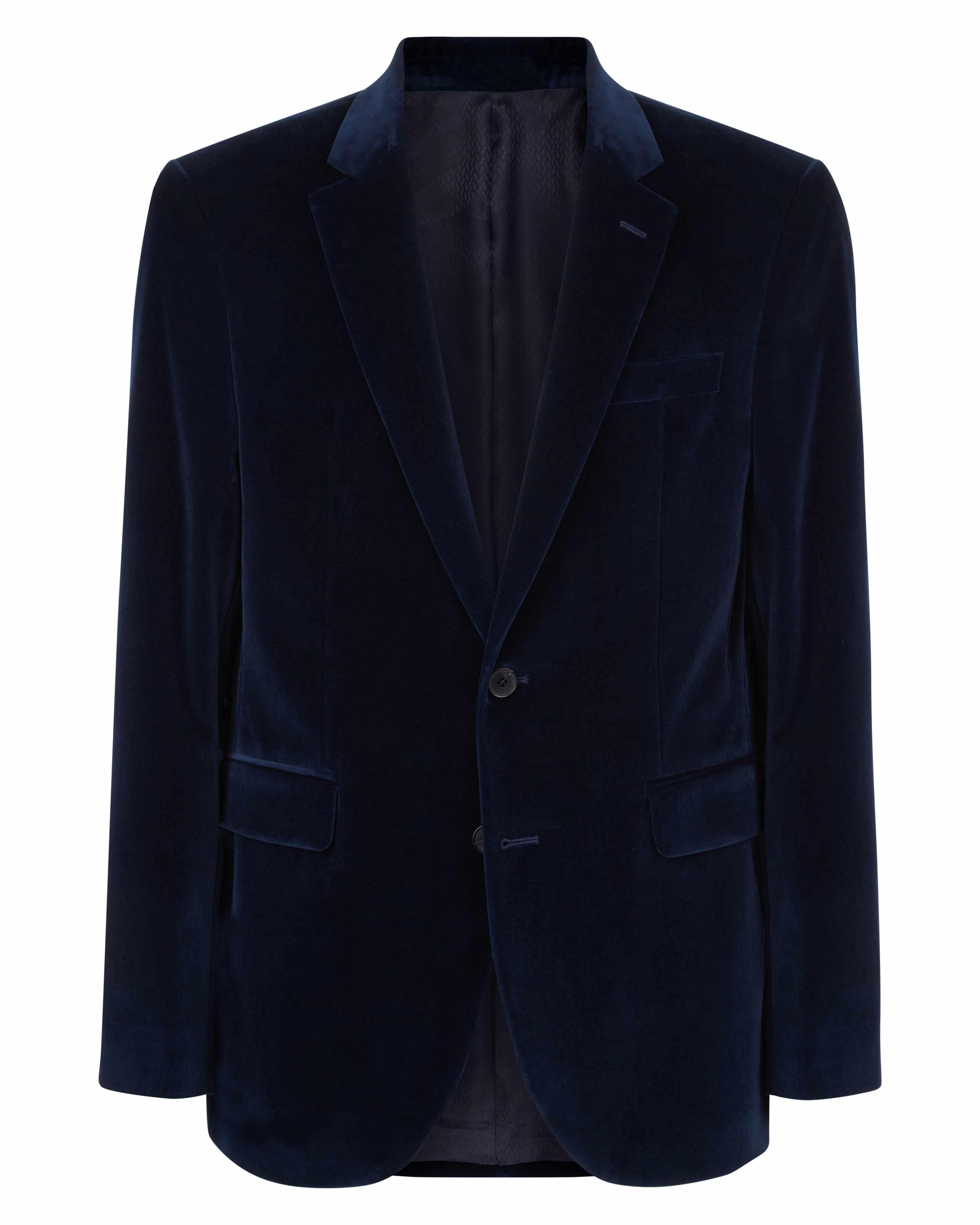 Lyst - Jaeger Velvet Jacket in Blue for Men