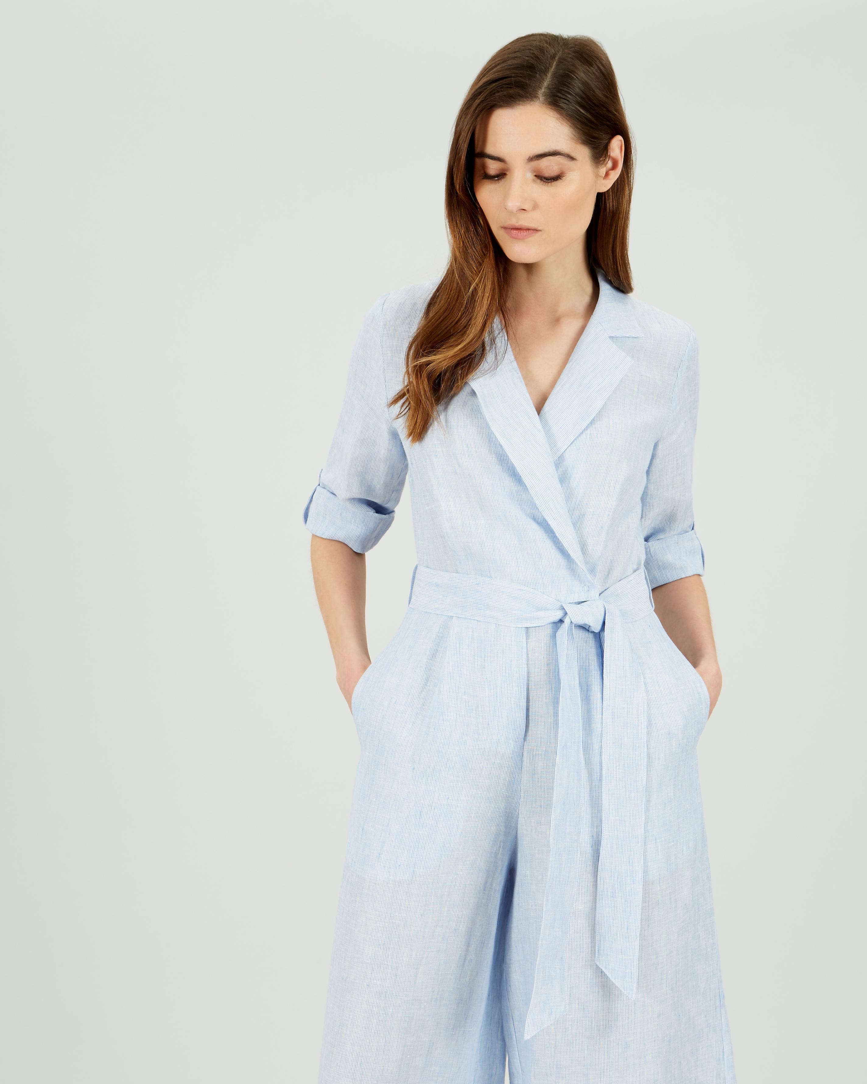 jaeger linen jumpsuit
