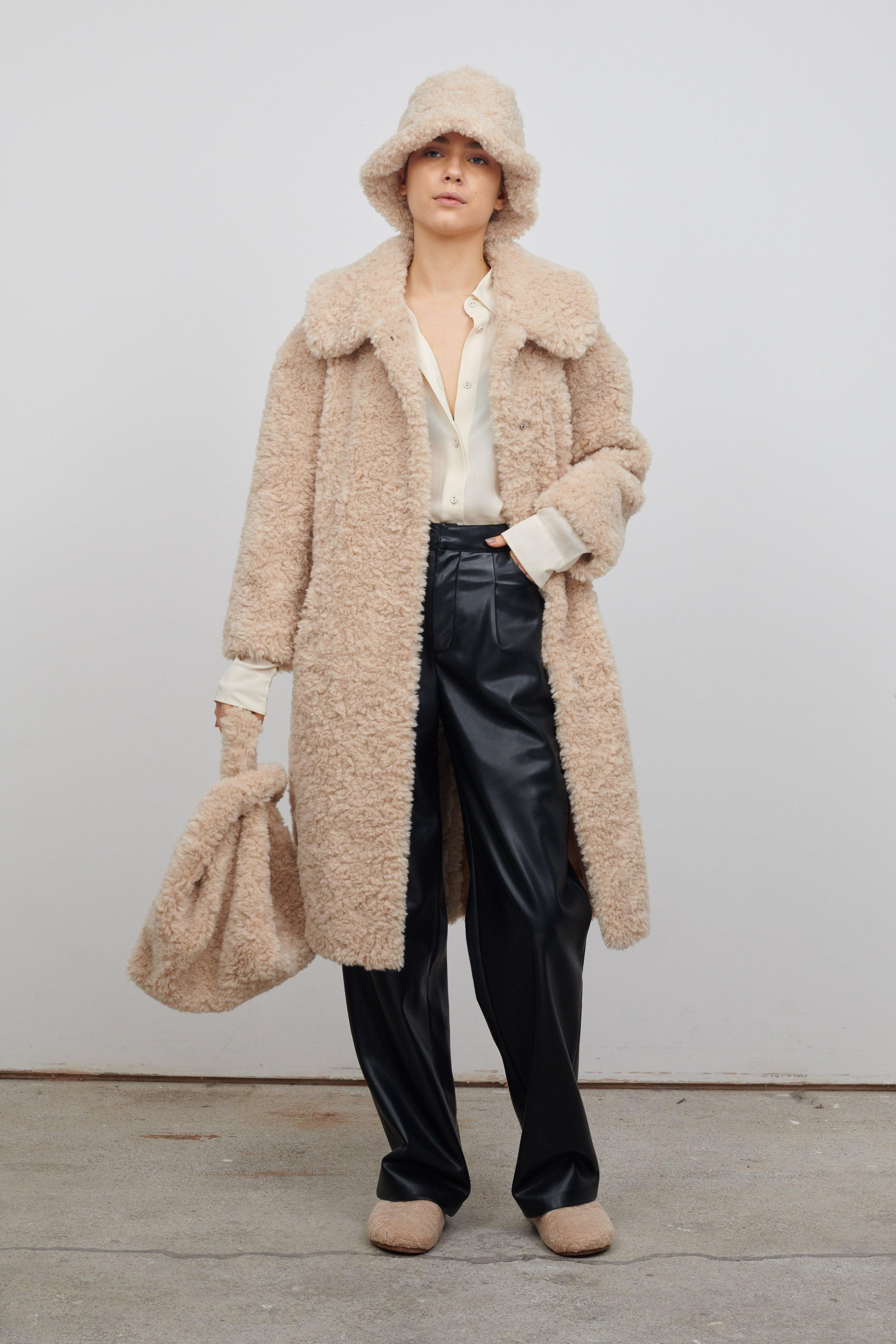 Jakke Katrina Faux Fur Coat in Natural | Lyst