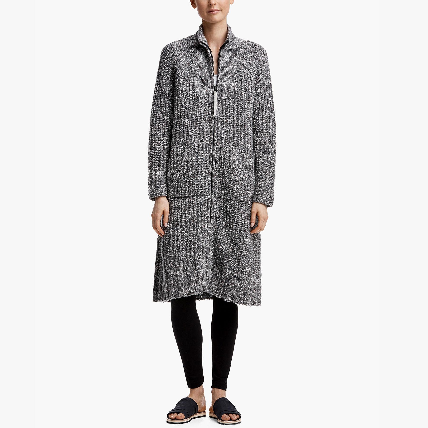 james perse ribbed cardigan dress