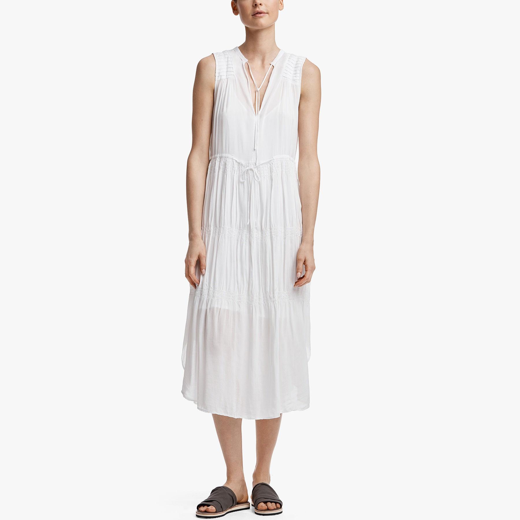 james perse pleated chiffon dress