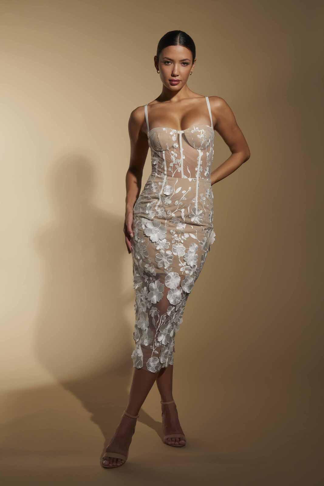 chinese dress ladies Cleo Lace Dress