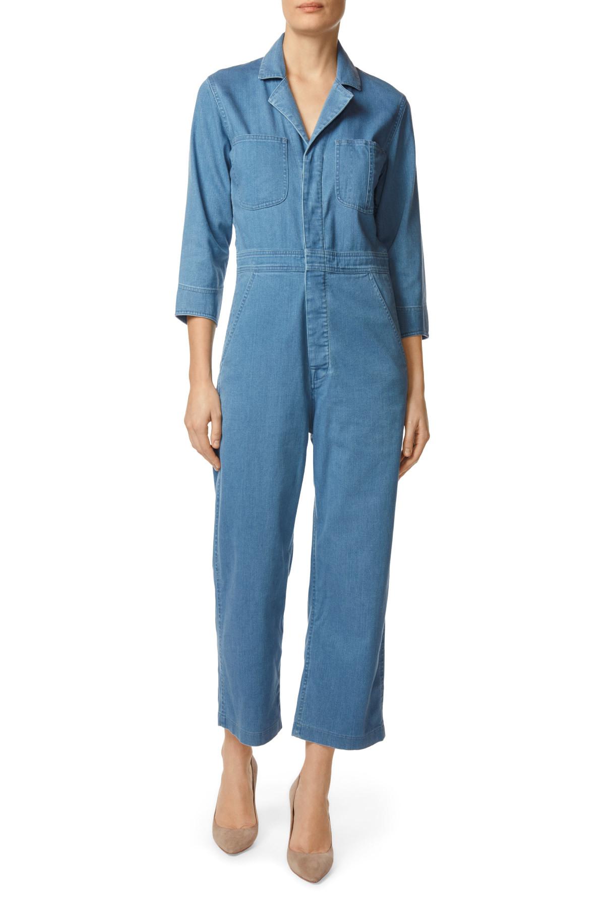 j brand denim jumpsuit