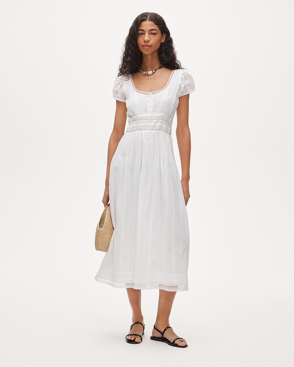 jcrew side ruched midi dress Side-ruched Midi Dress For Women