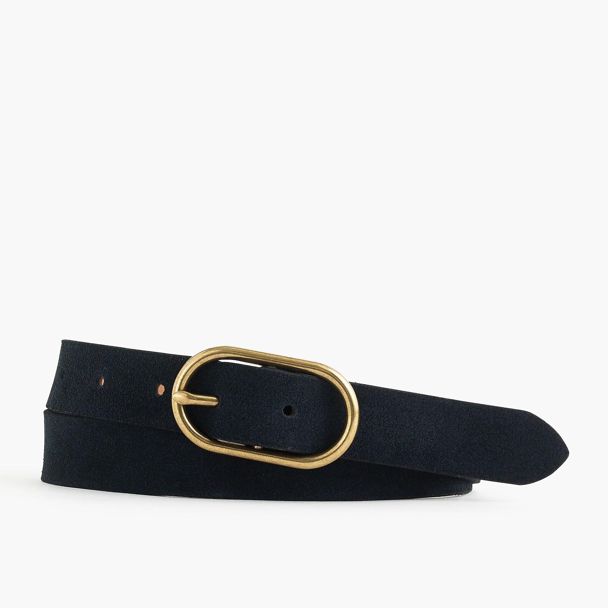 J.Crew Suede Belt in Dark Indigo (Blue) Lyst
