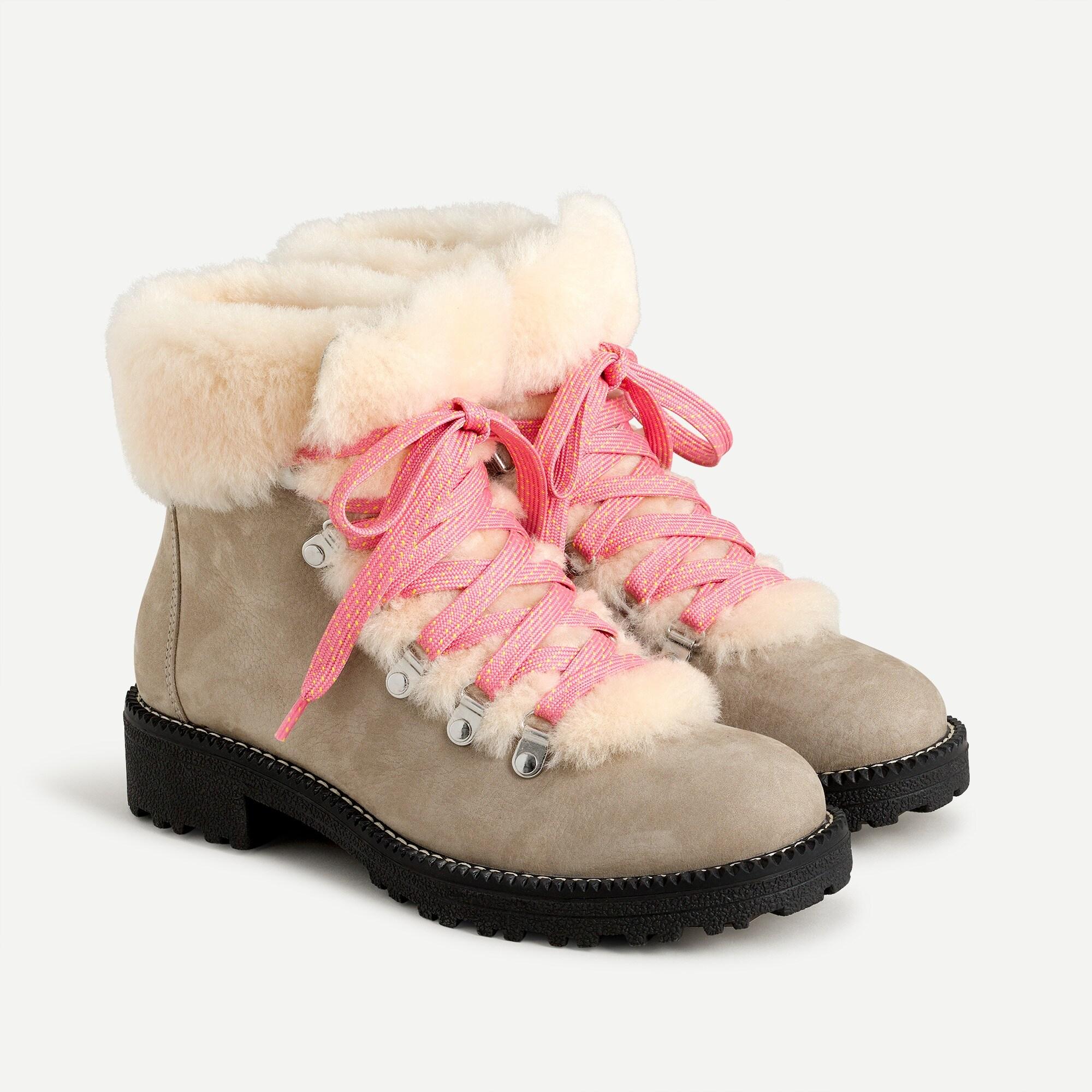 j crew shearling boots