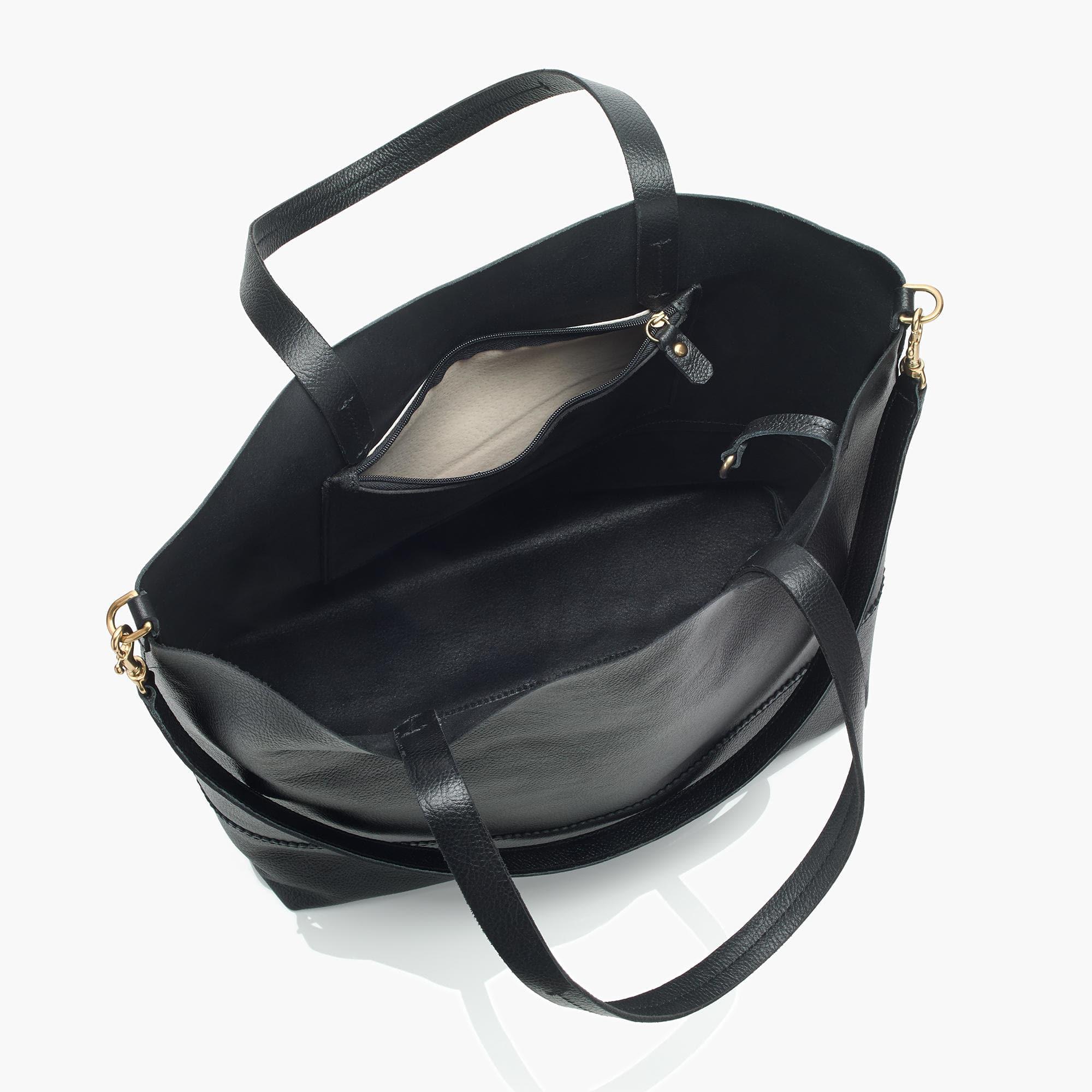 j crew leather tote