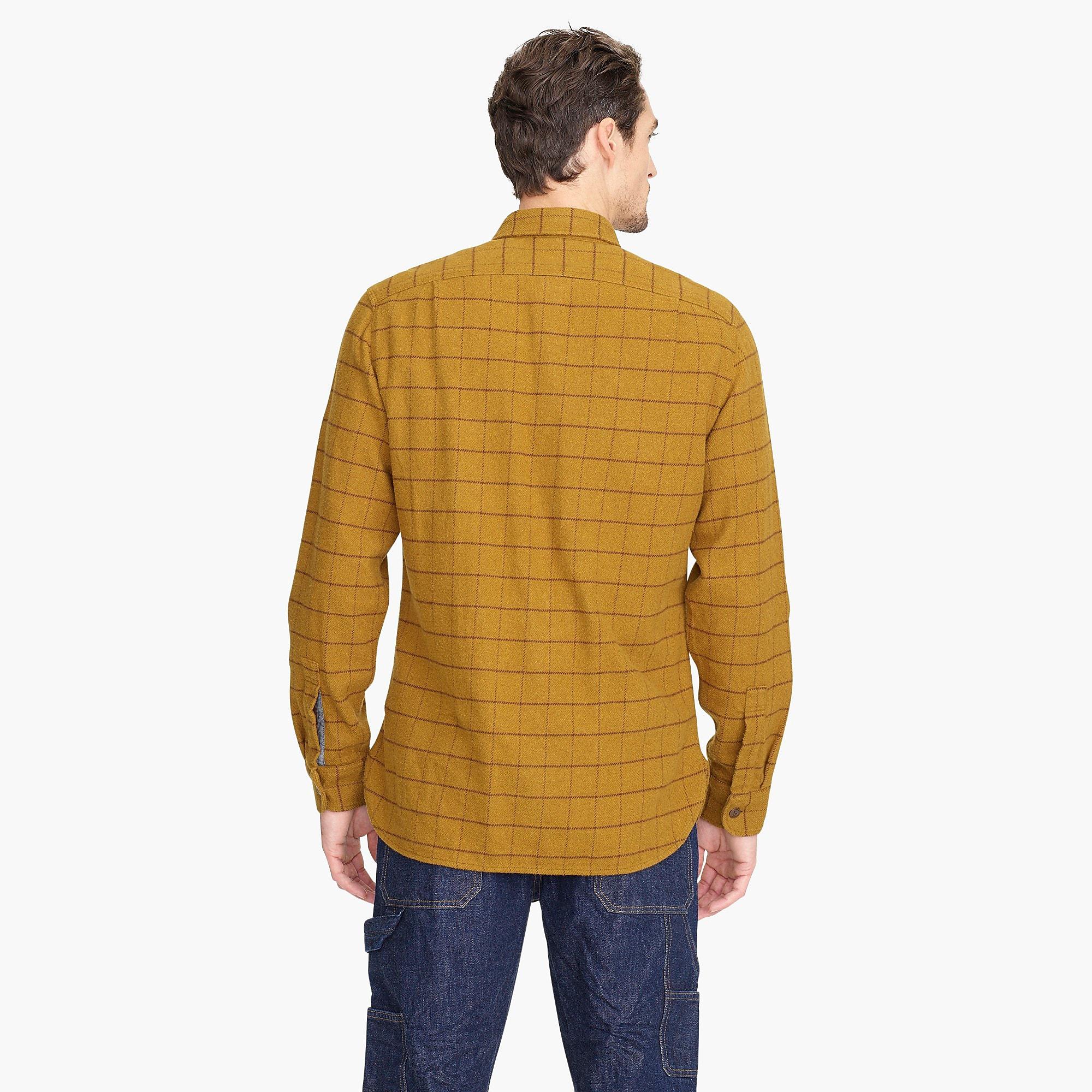 J.Crew Wallace & Barnes Heavyweight Flannel Shirt In Woodside Windowpane for Men - Lyst