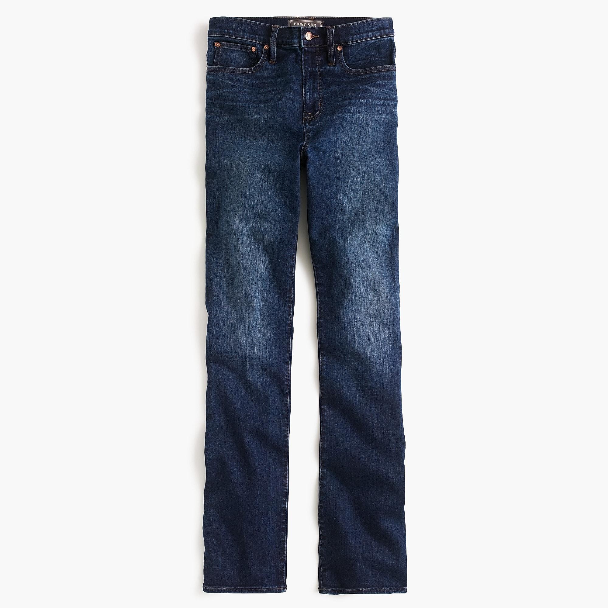 J.Crew Point Sur Skinny Flare Jean In Atlantic Blue Wash