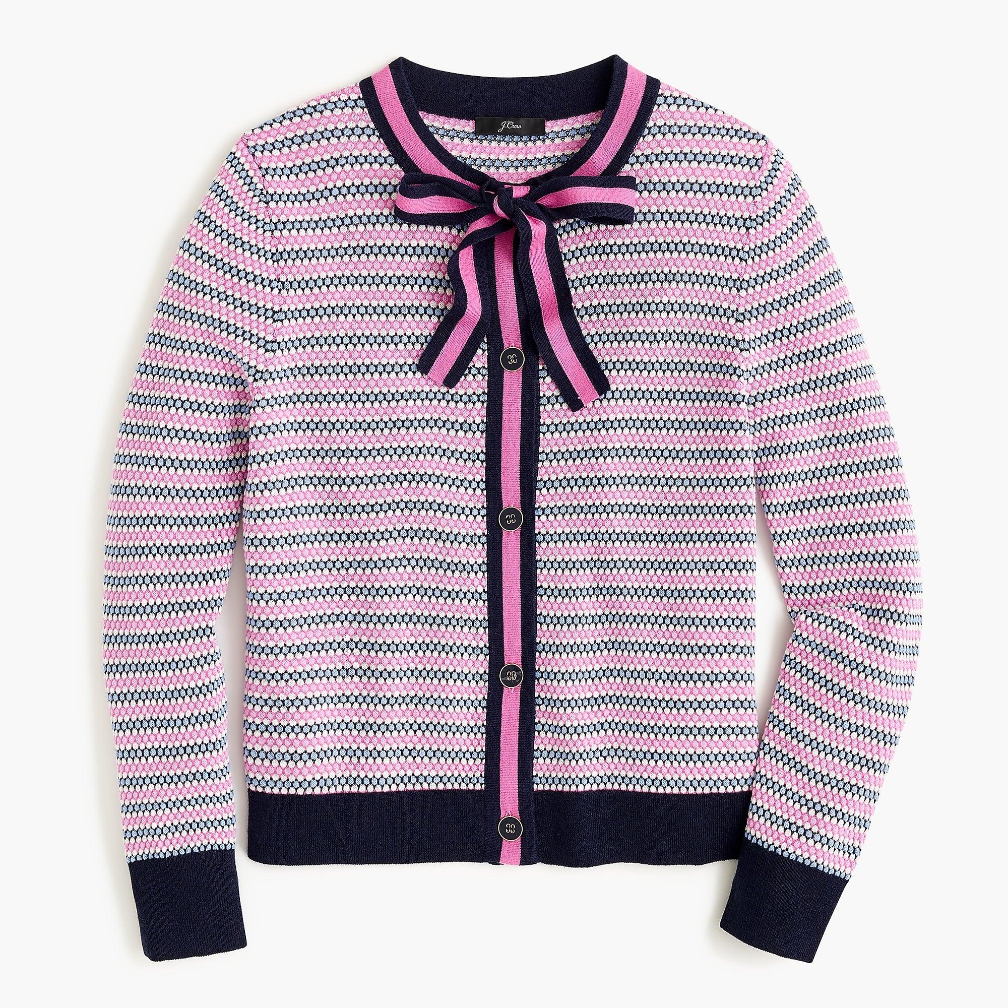 j crew navy cardigan