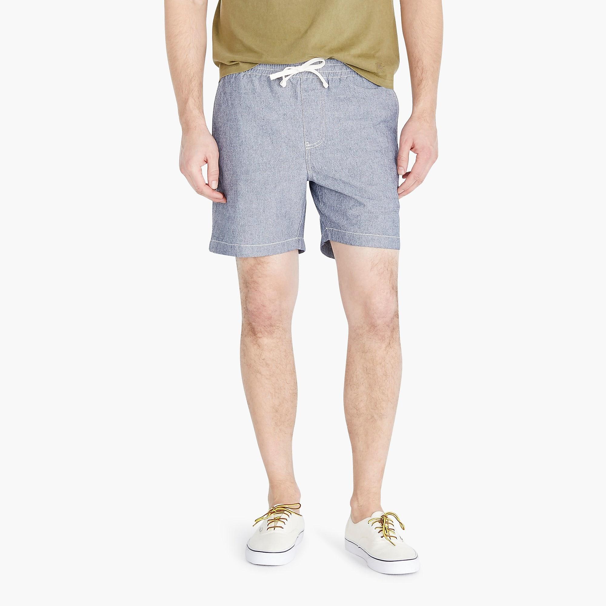 J.Crew Denim Dock Short In Stretch Chambray in Blue for Men Lyst