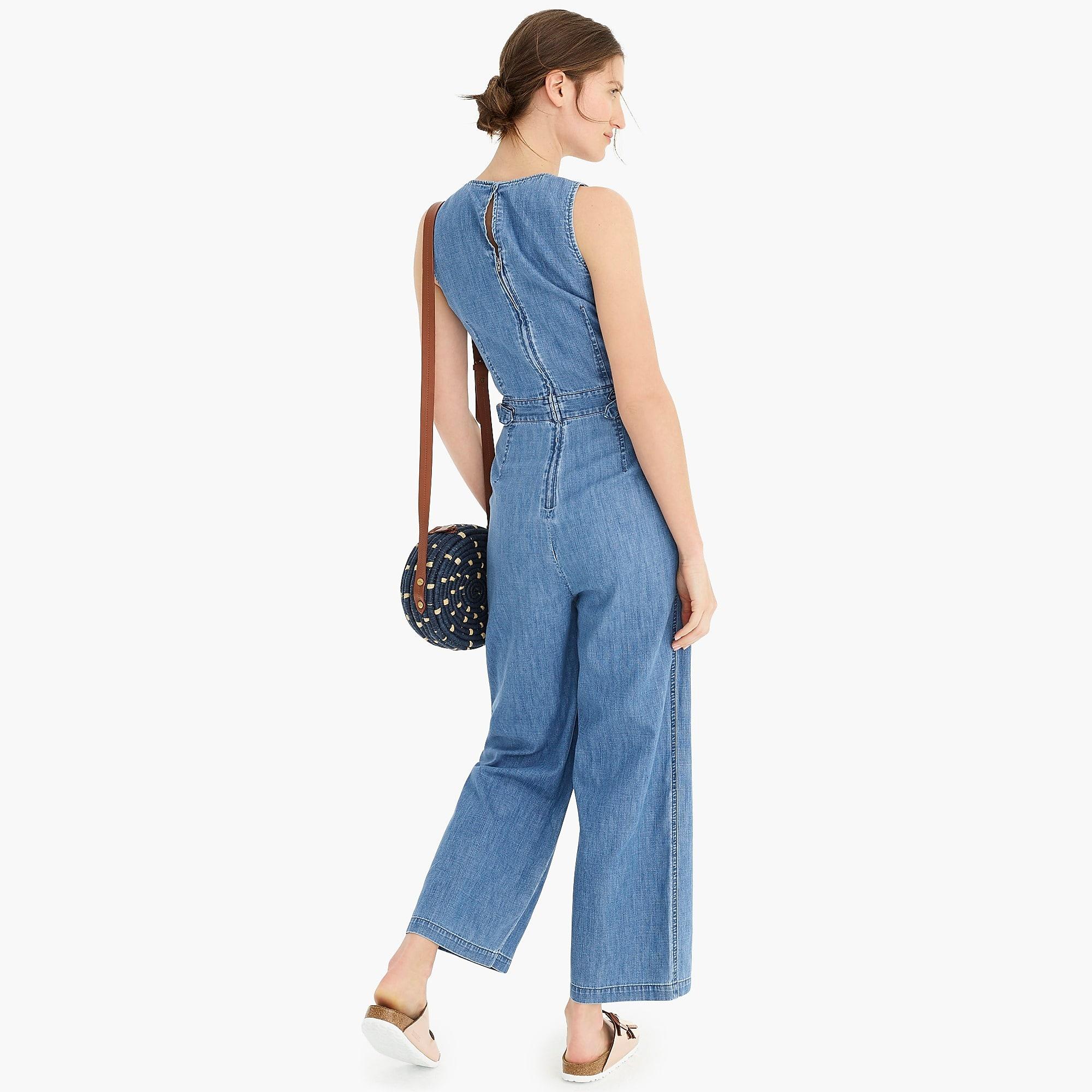 j crew denim jumpsuit