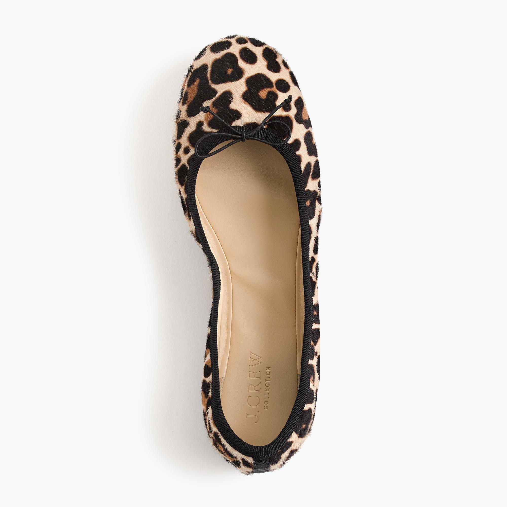 leopard flats with strap