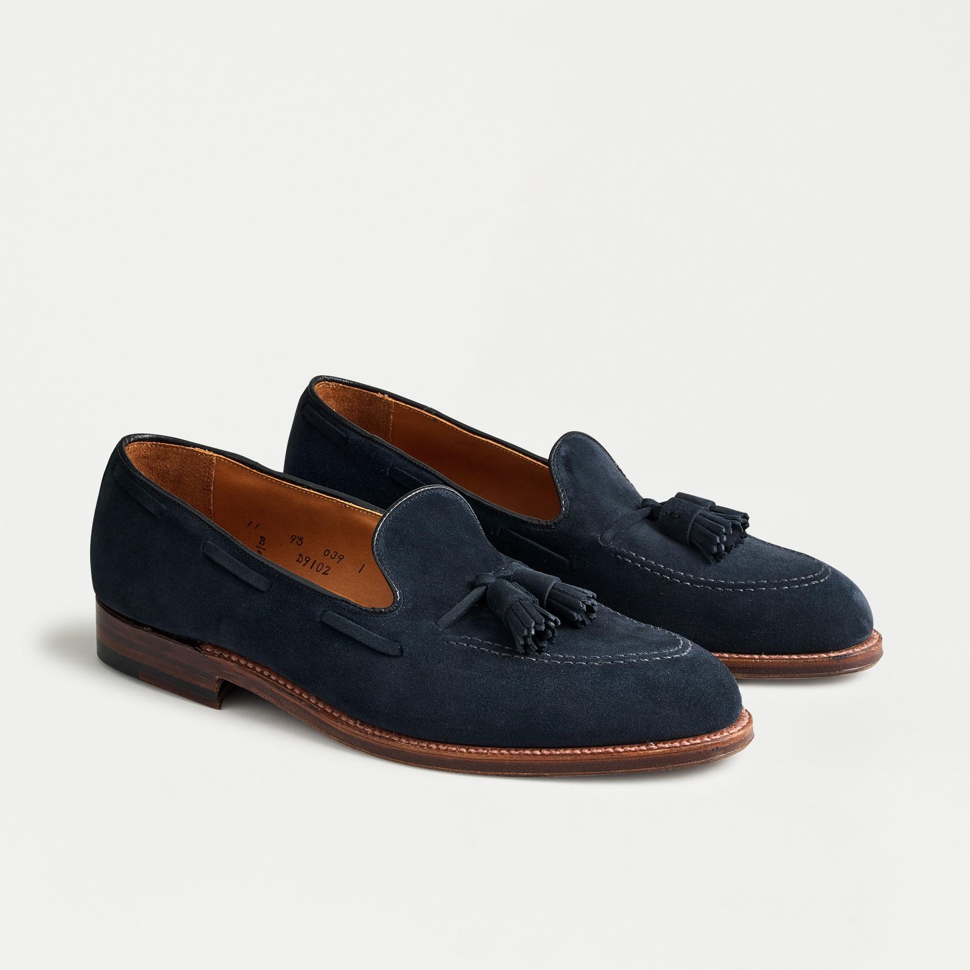 j crew suede tassel flats