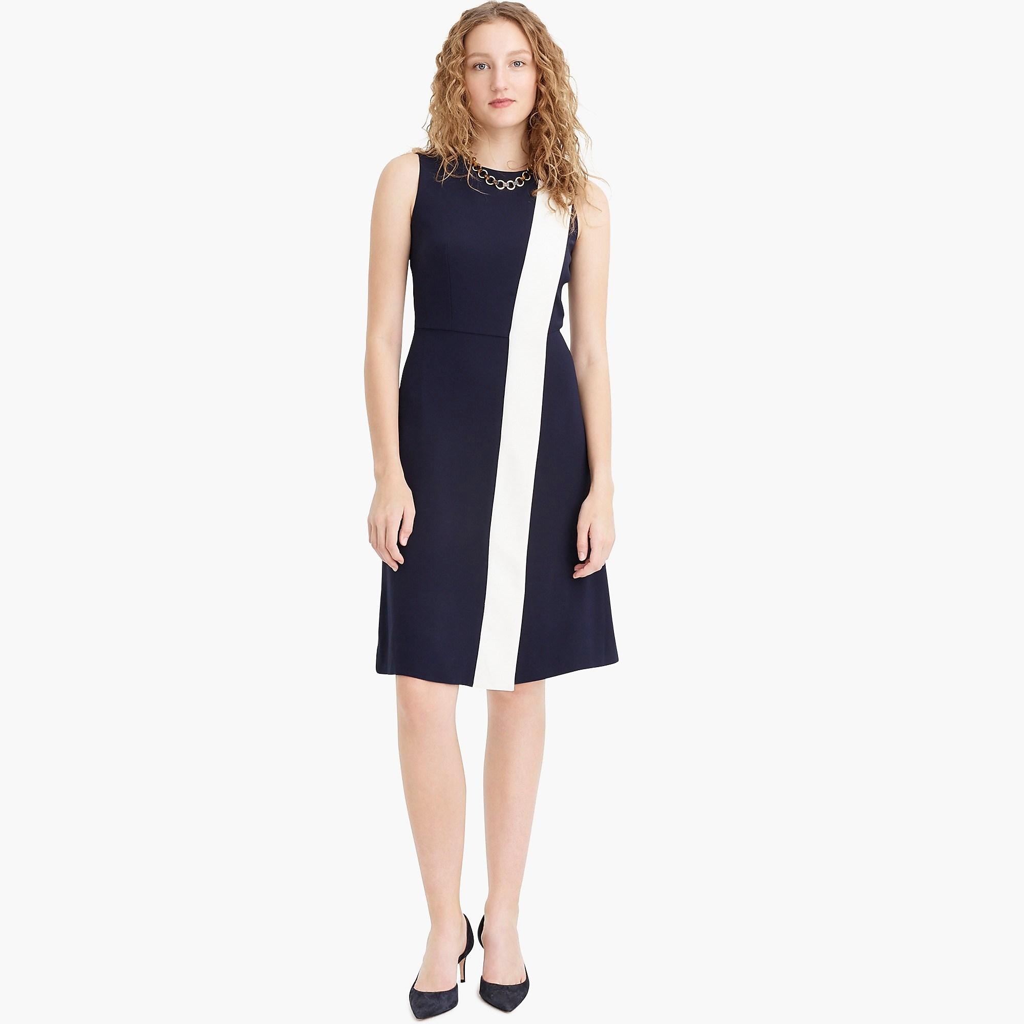 j crew asymmetrical sheath dress