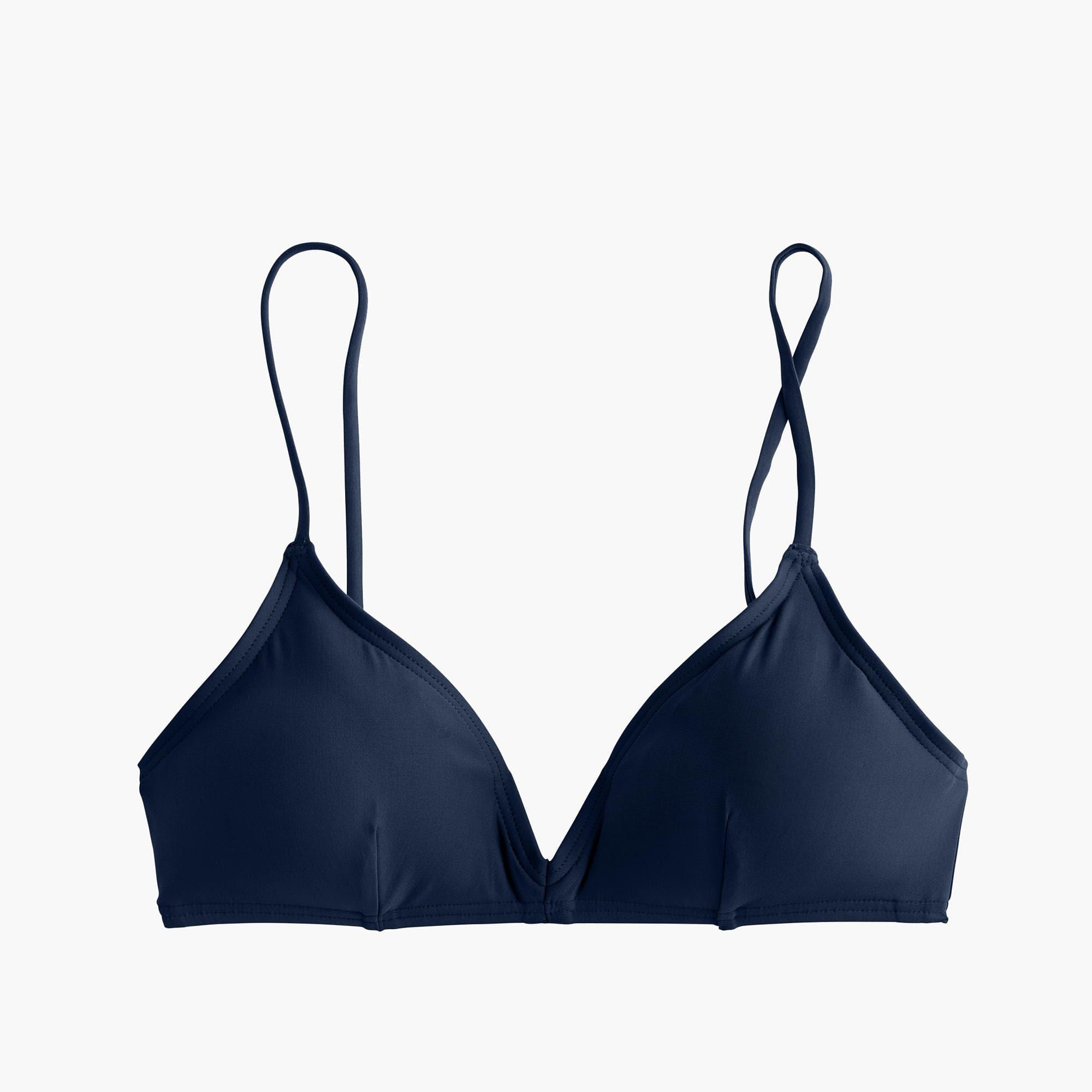 J.Crew Synthetic French Bikini Top in Navy (Blue) Lyst