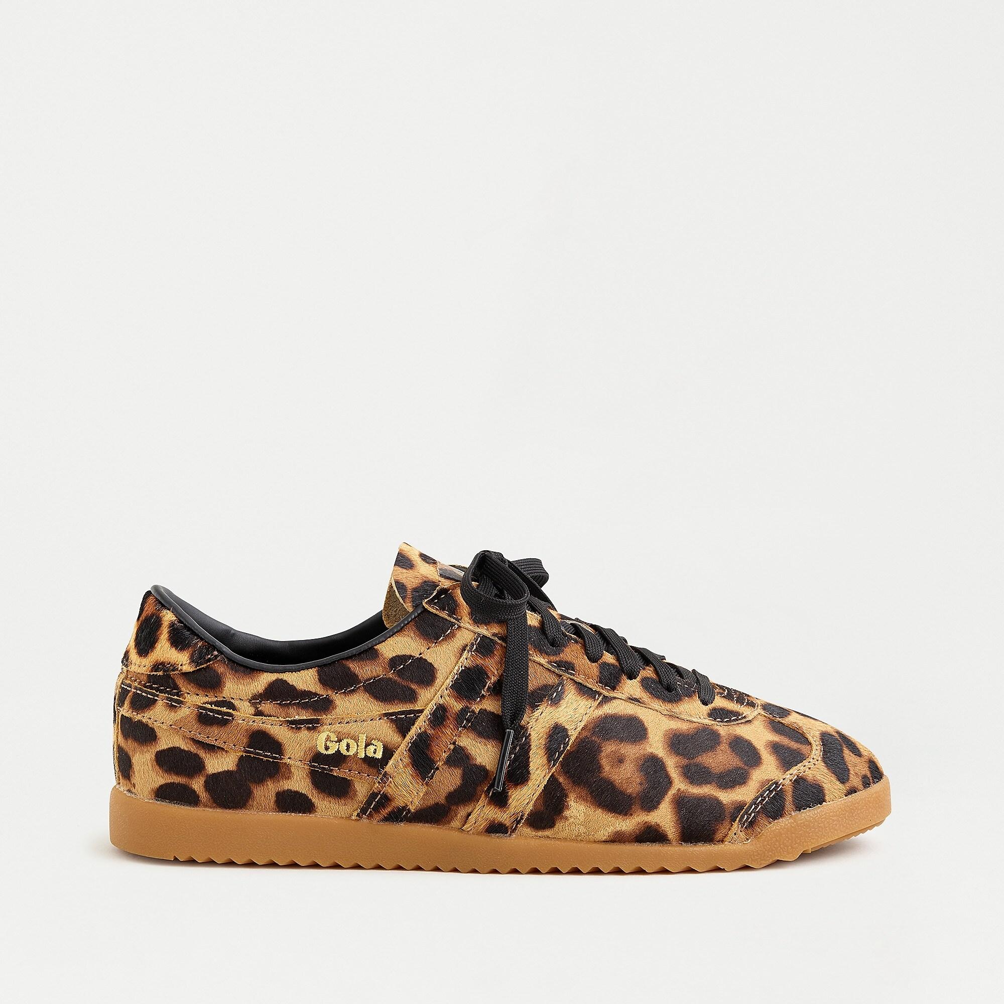 Gola Bullet Sneakers In Leopard Calf Hair With Gum Sole in Brown - Lyst