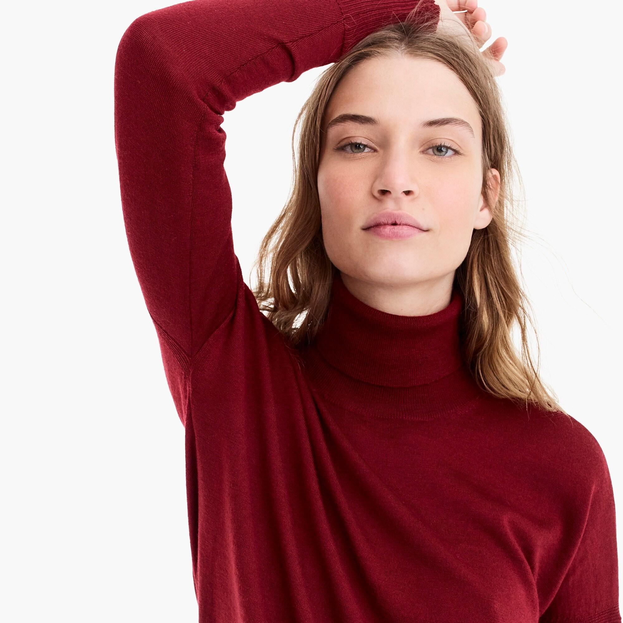 Burgundy cashmere turtleneck Clearance