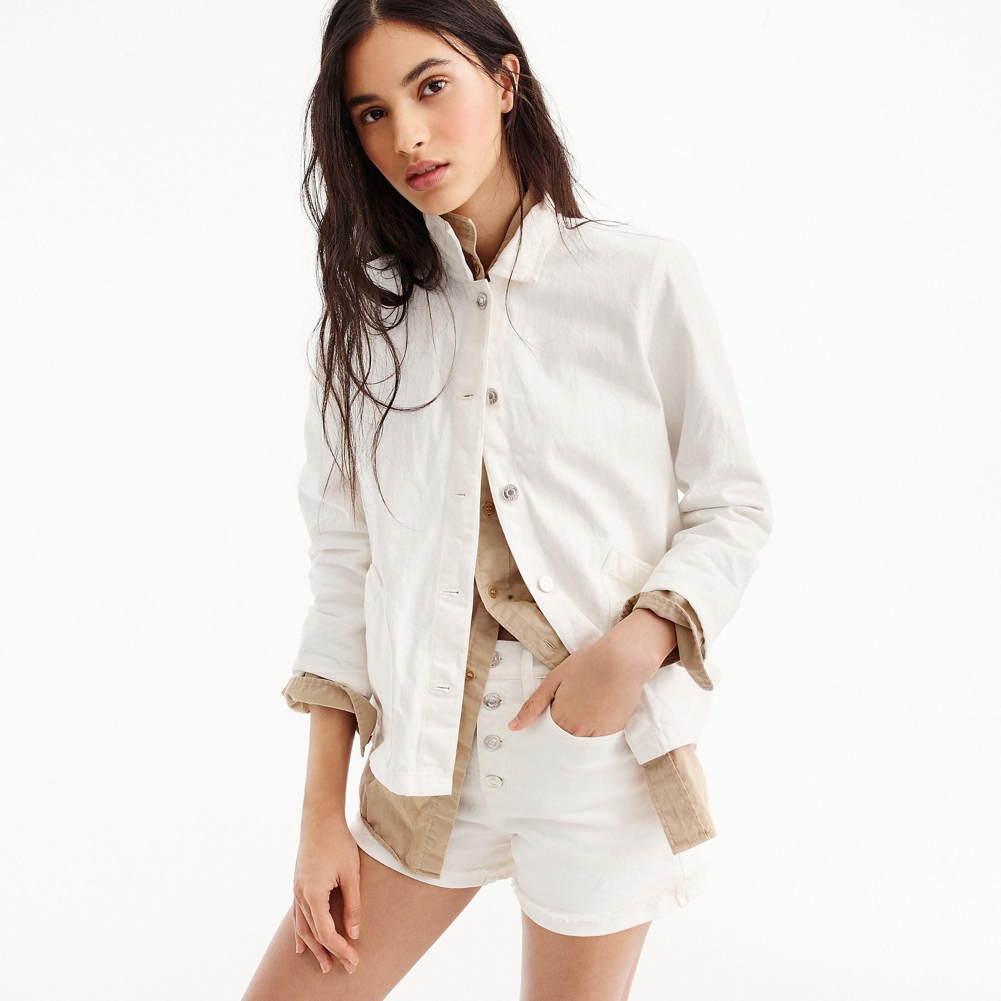 j crew white jacket