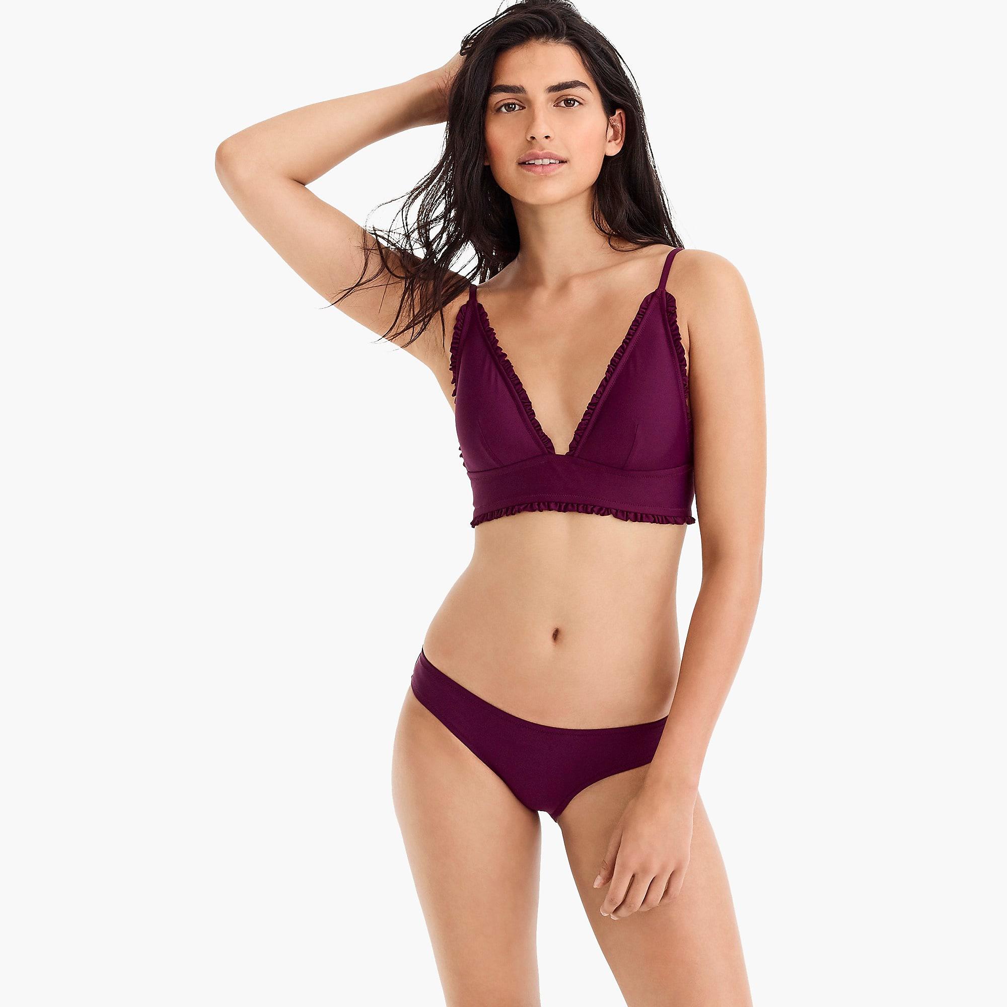 deep v neck bikini top