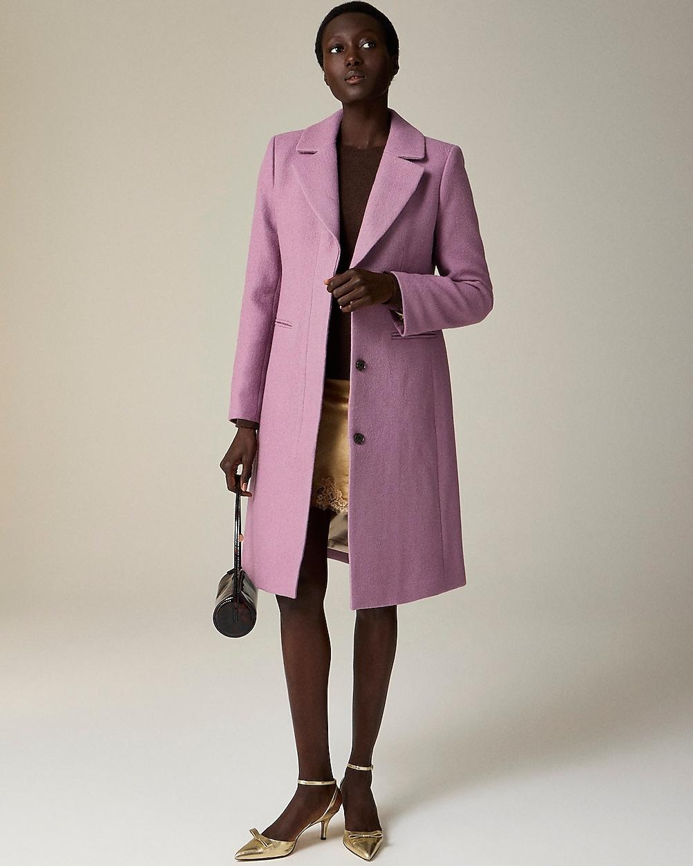 J.Crew Petite Savoy Topcoat in Pink Lyst