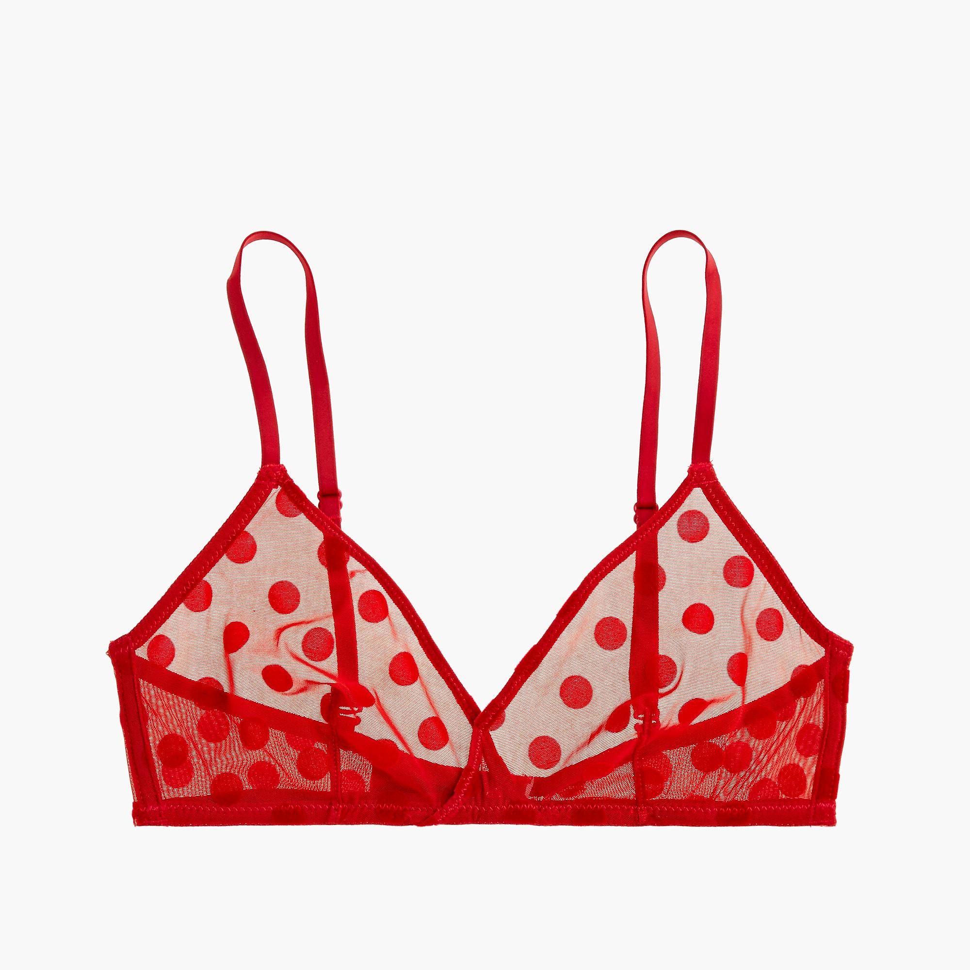 red mesh bralette