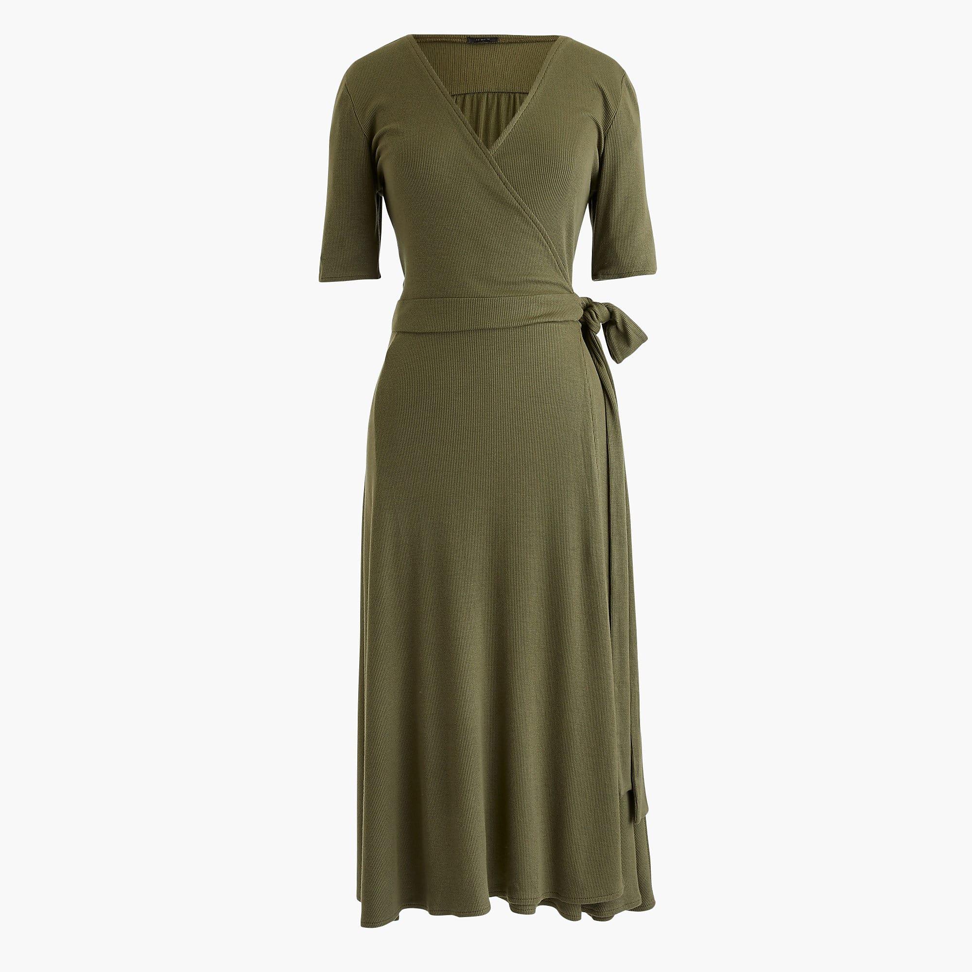 j crew knit wrap dress