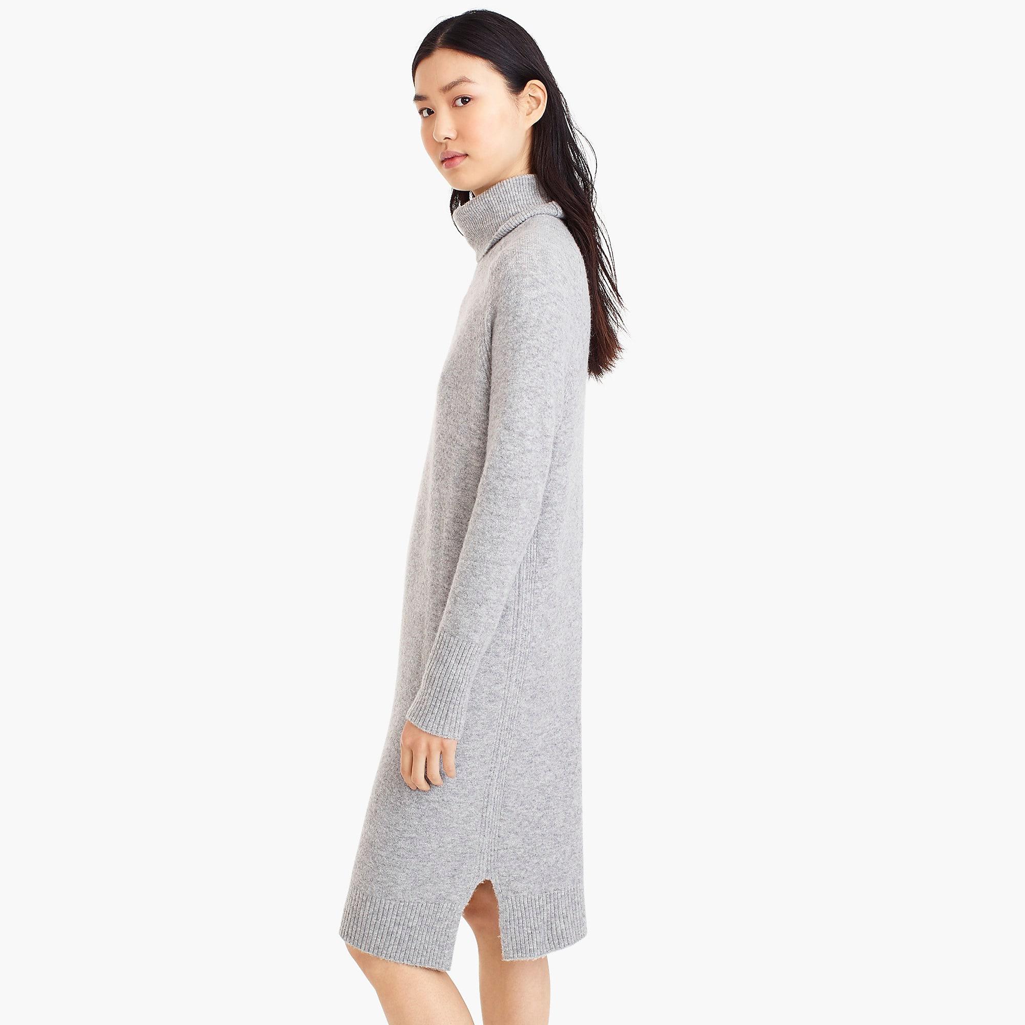turtleneck dress in supersoft yarn