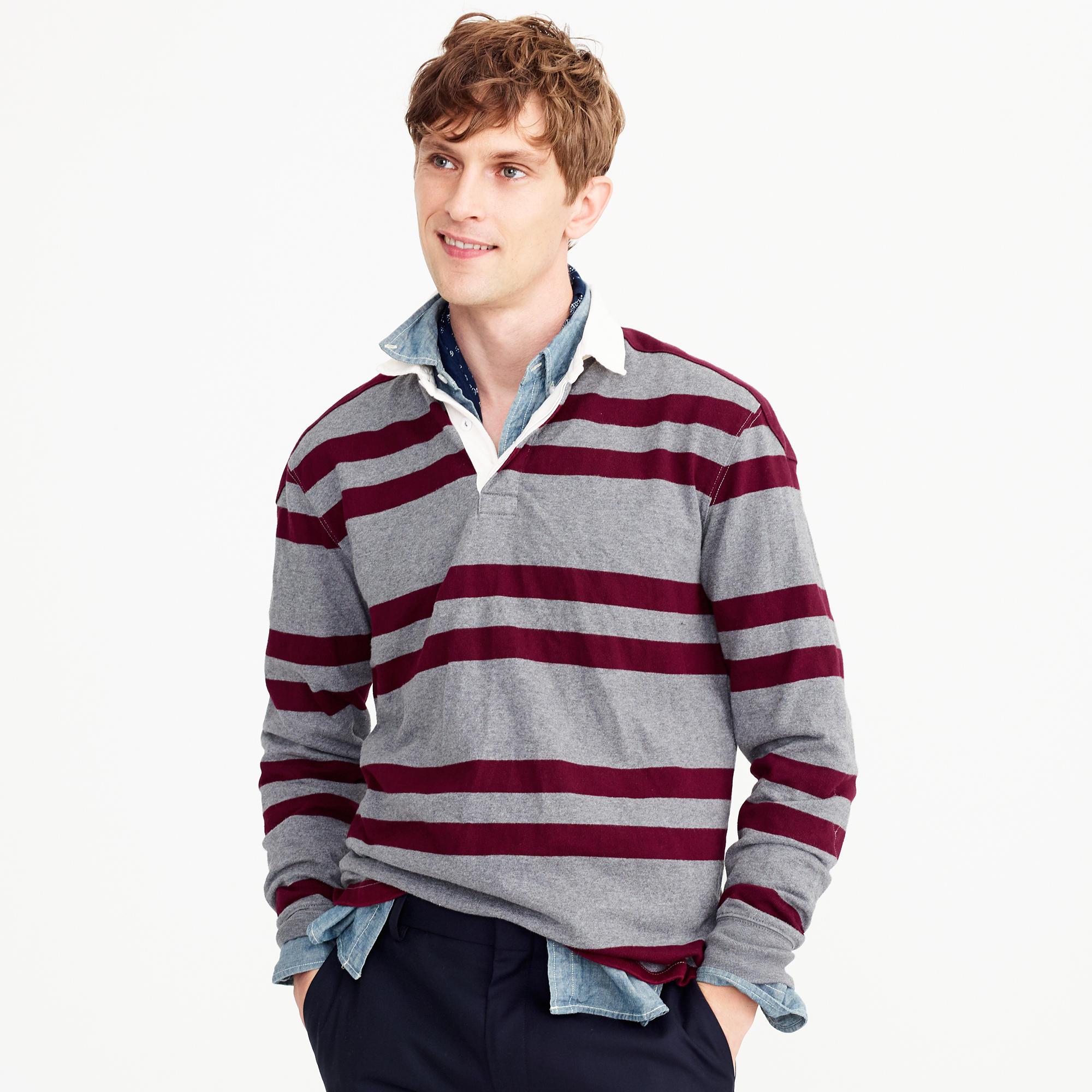 J.Crew Cotton Tall Rugby Shirt In Red 
