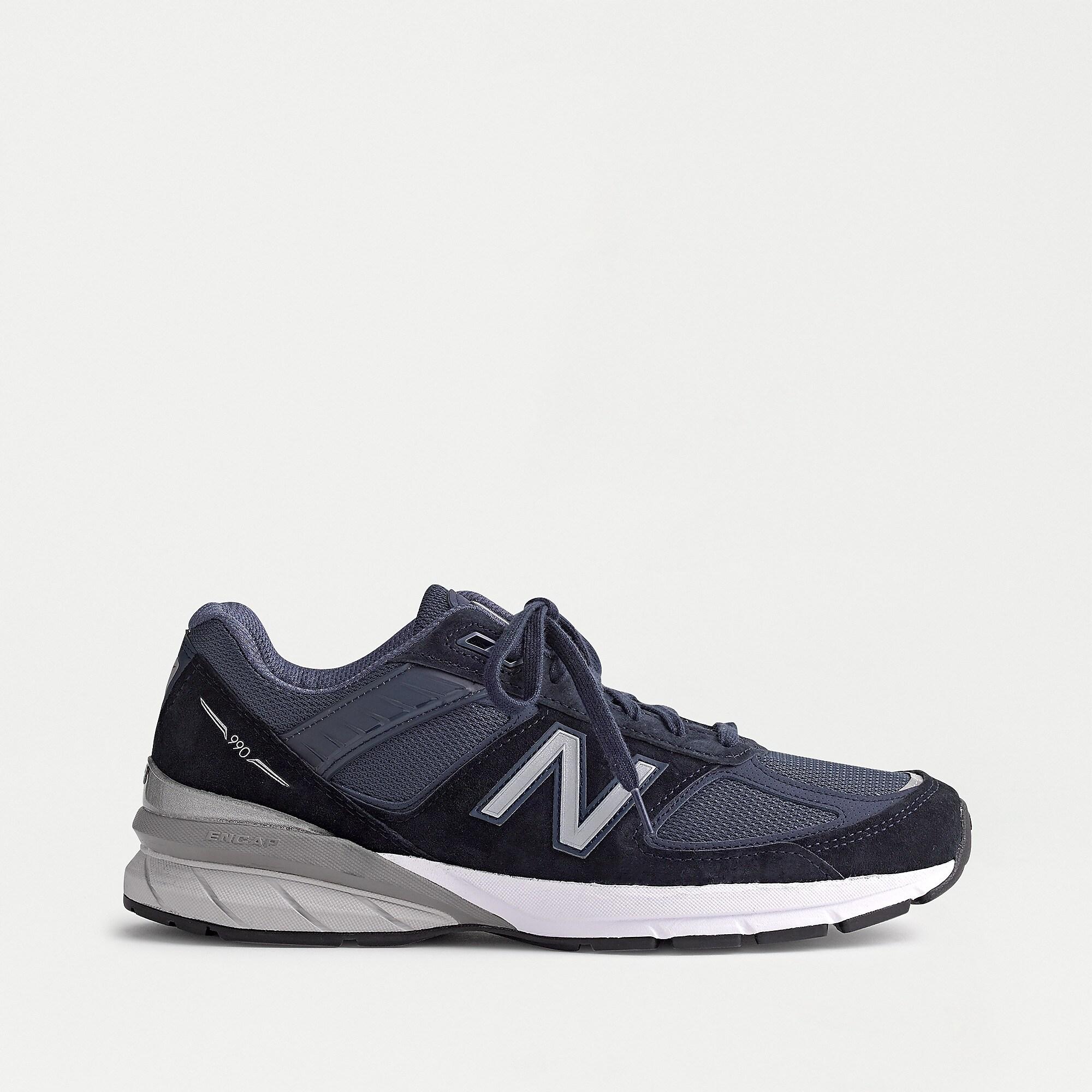 New Balance Suede 990v5 Sneakers in Navy Silver (Blue) for Men - Lyst