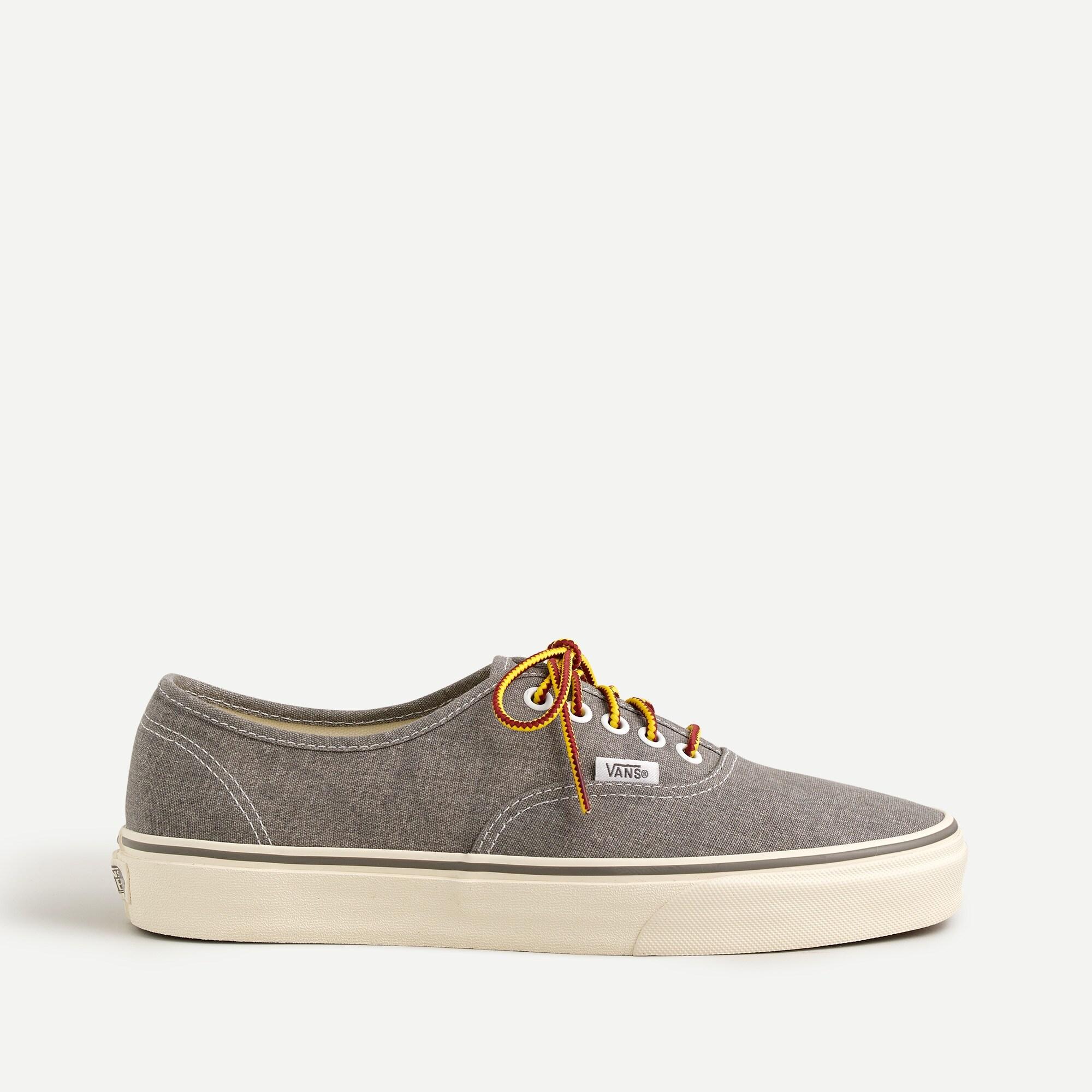Vans ® For J.crew Washed Canvas Authentic Sneakers in Metallic | Lyst
