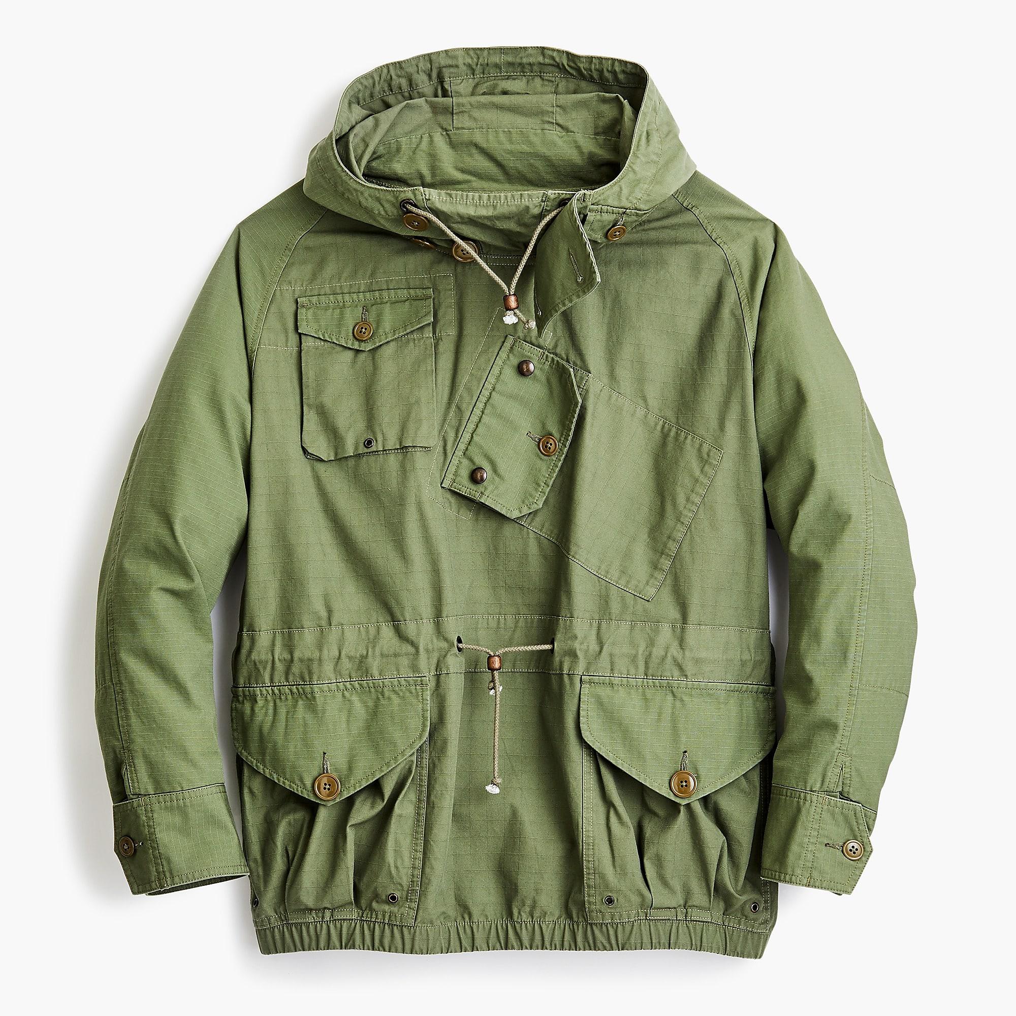 J.Crew Canoeist Smock Jacket In Ripstop Cotton in Green