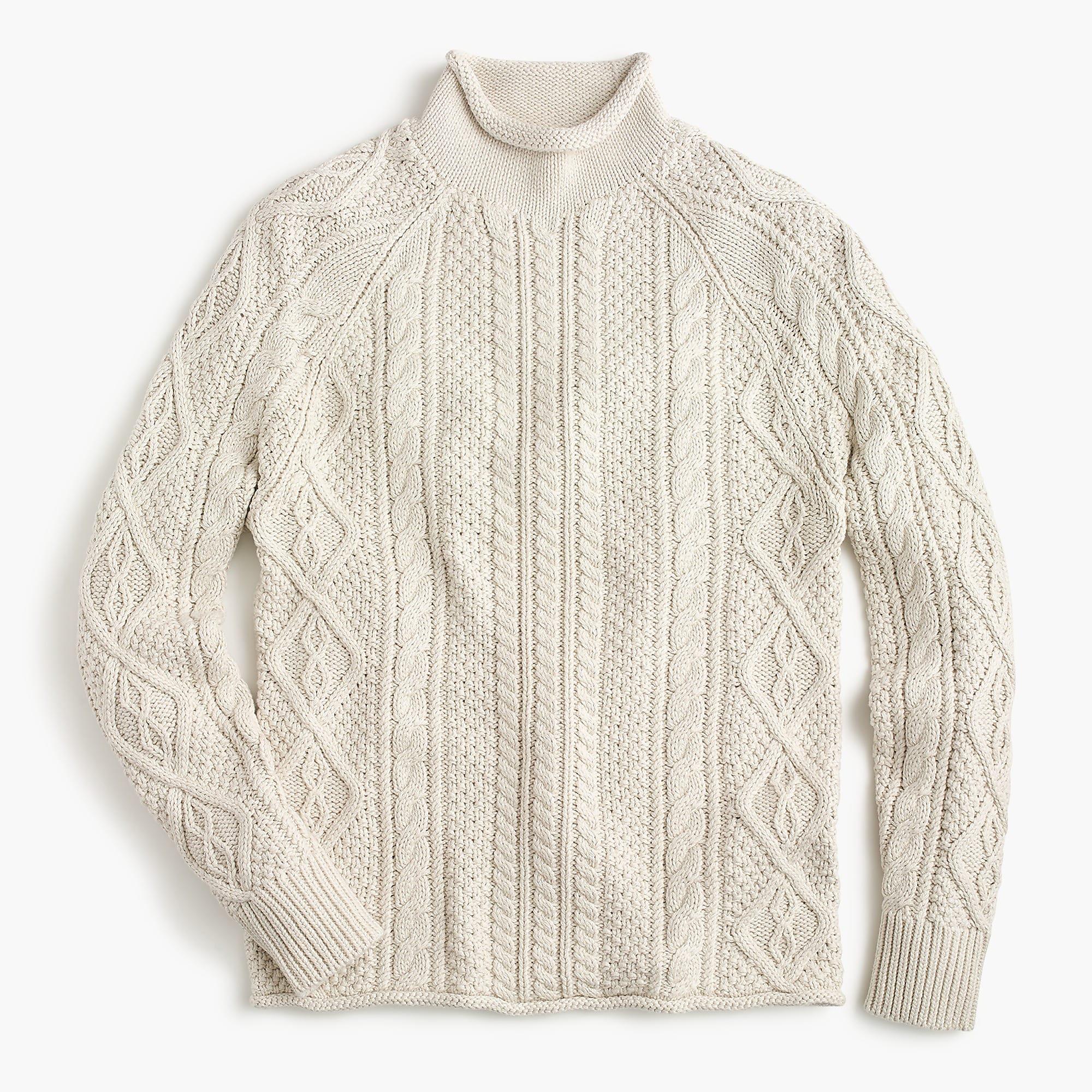 J.Crew 1988 Rollneck Sweater In Cable Knit Cotton for Men | Lyst