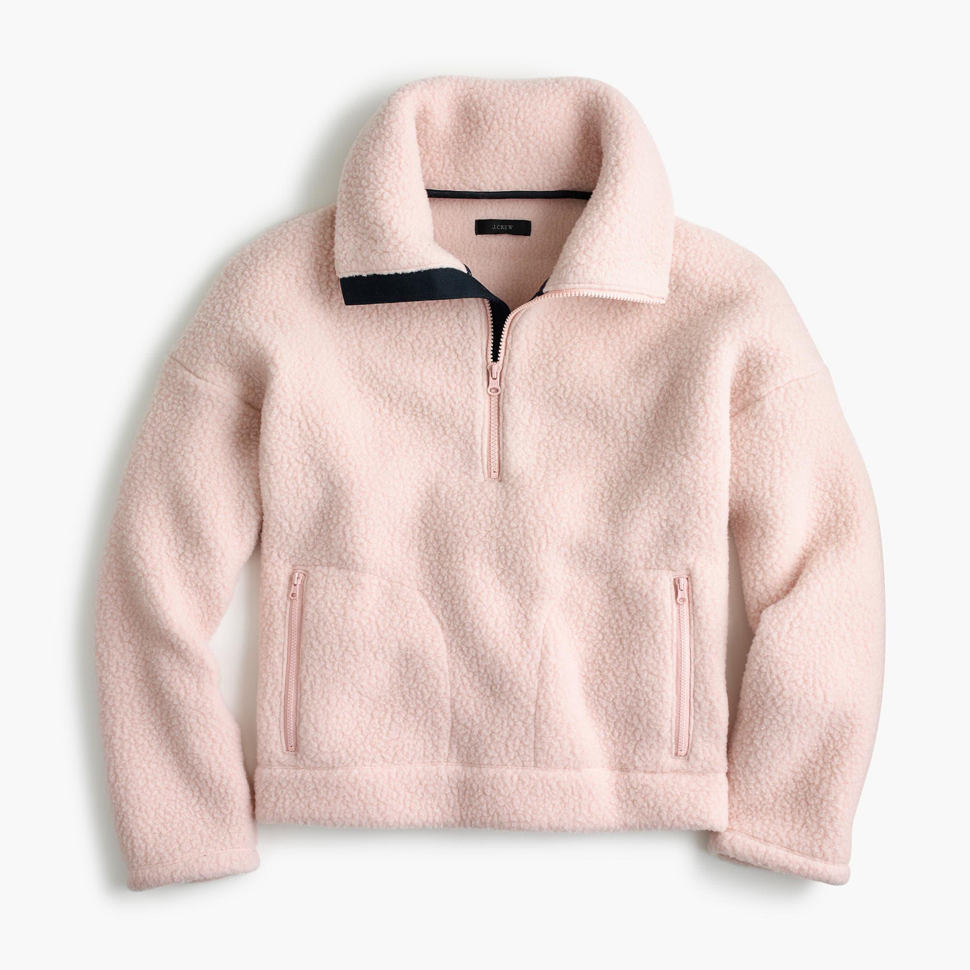 Crew half zip sweatshirt women's Outlet