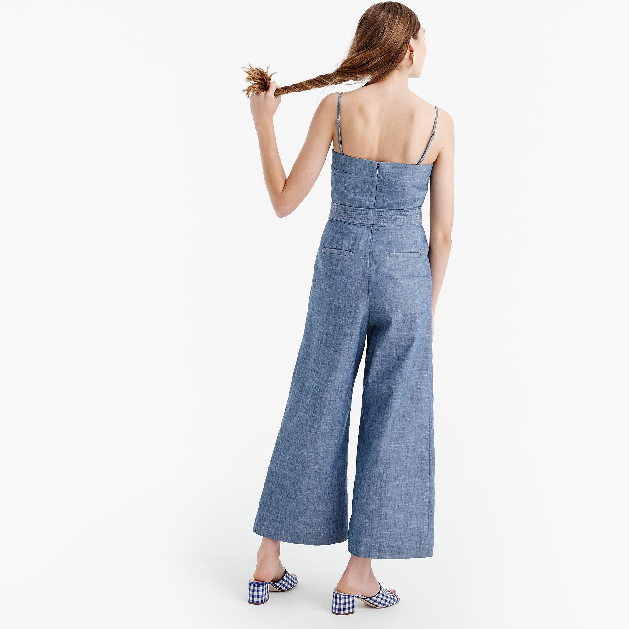 j crew chambray jumpsuit