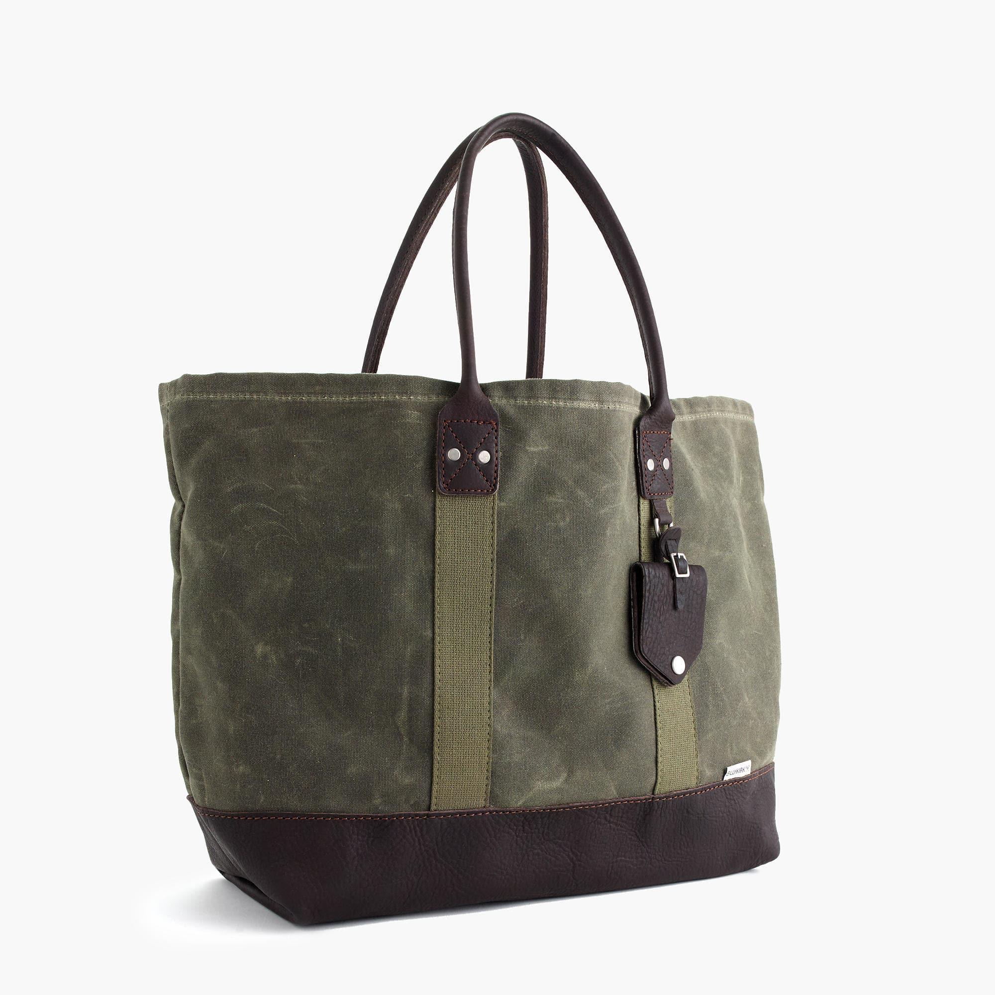 Lyst - J.Crew Billykirk Waxed Canvas Tote Bag In Olive in Green