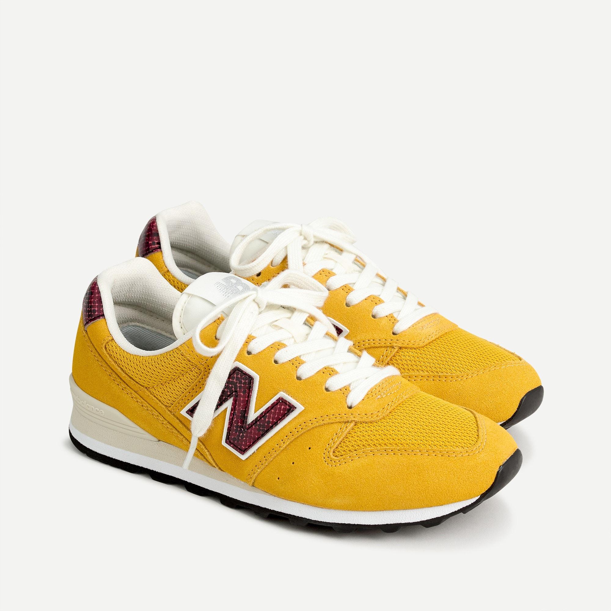New Balance ® X J.crew 996 Sneakers In Snakeskin in Yellow | Lyst