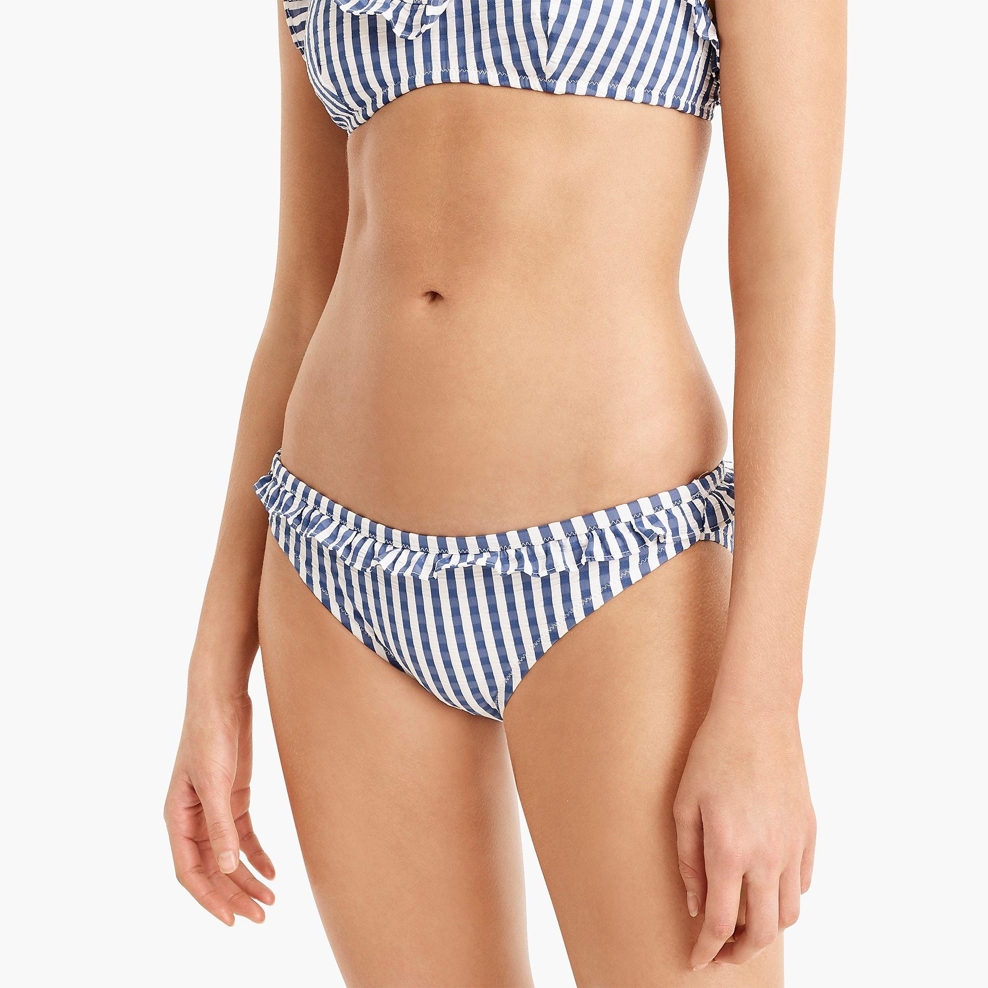 j crew ruffle bikini
