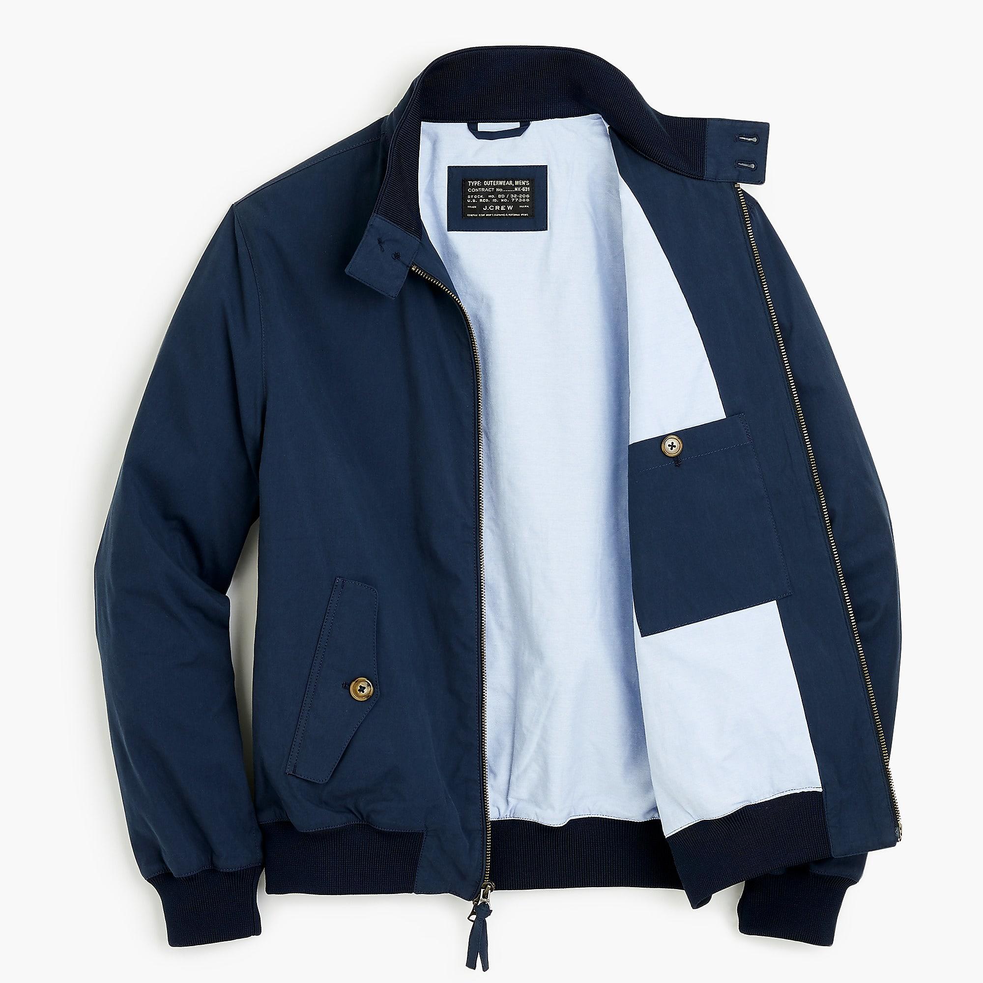 J.Crew Cotton Harrington Jacket in Blue for Men - Lyst