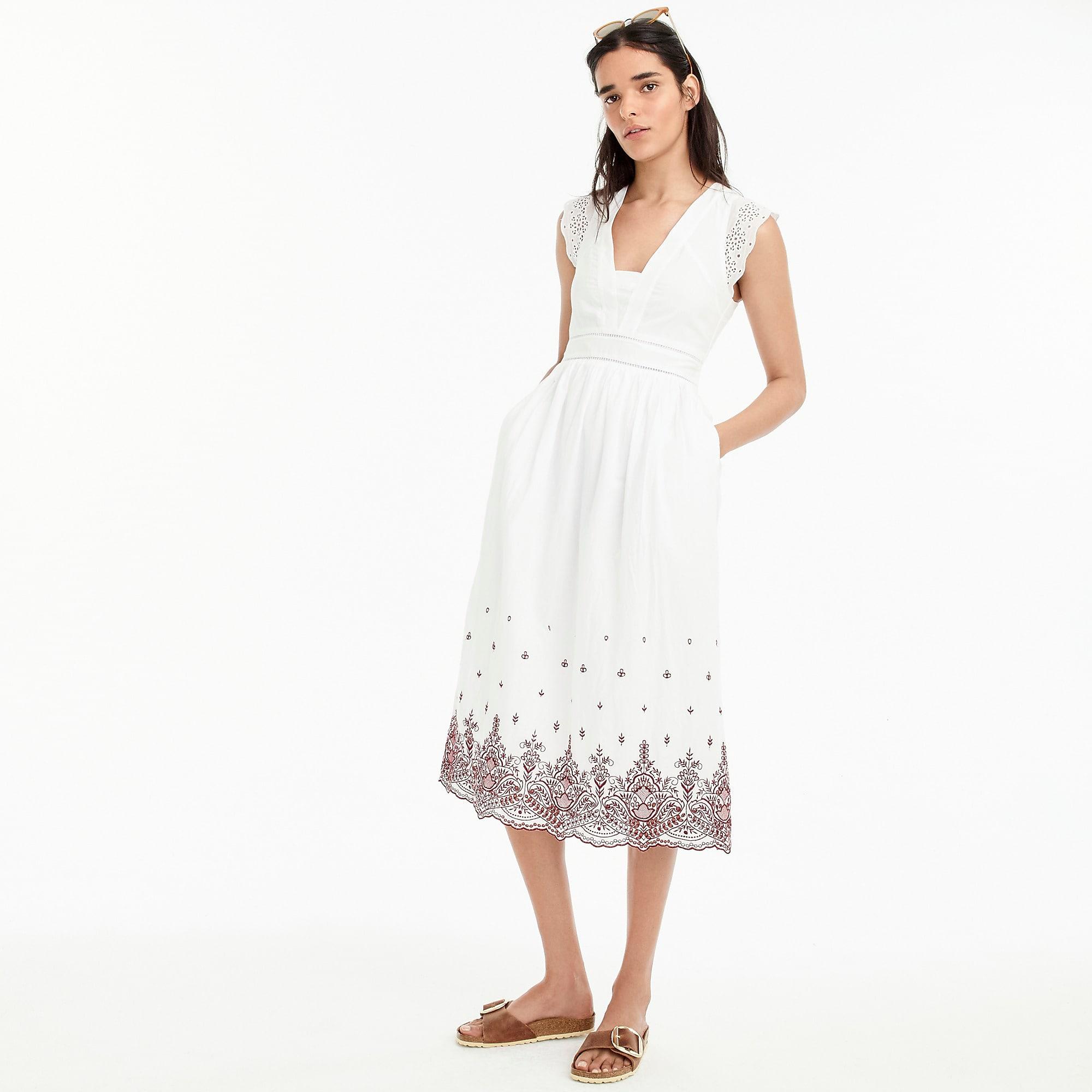 j crew white dress