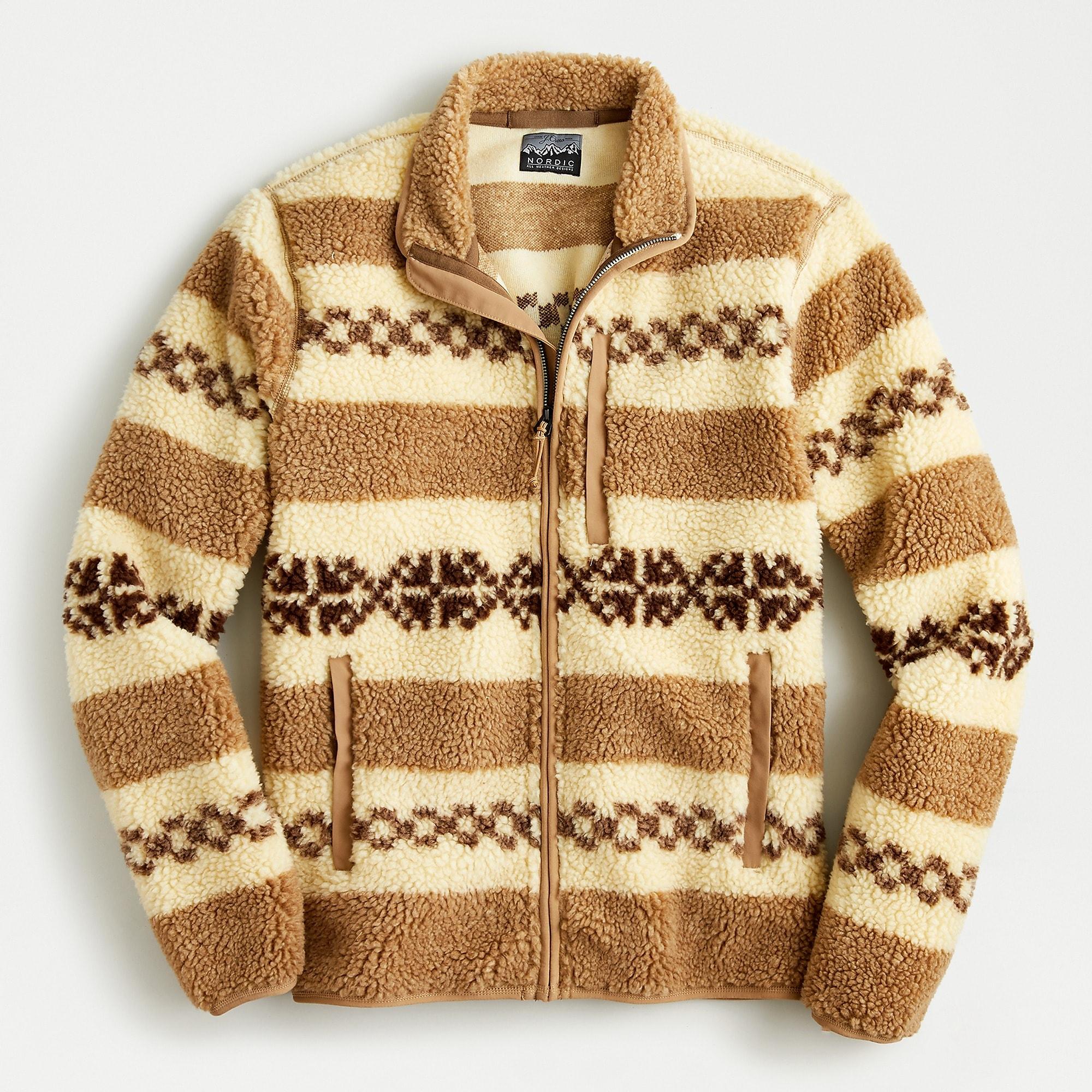 J Crew Nordic Sherpa Fleece Jacket in Natural for Men Lyst J Crew Nordic Sherpa Fleece Jacket in Natural for Men Lyst