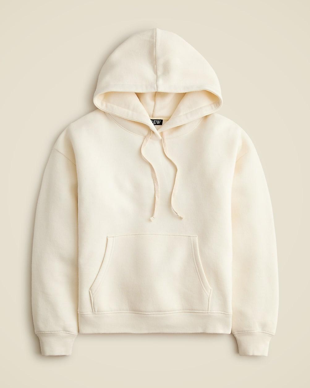 J crew fleece hoodie hotsell