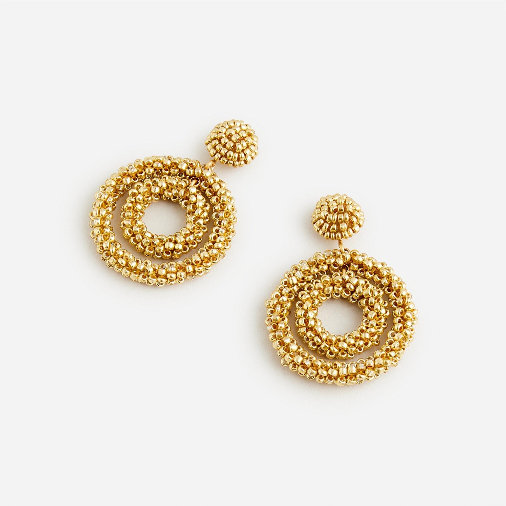 J crew shop beaded earrings