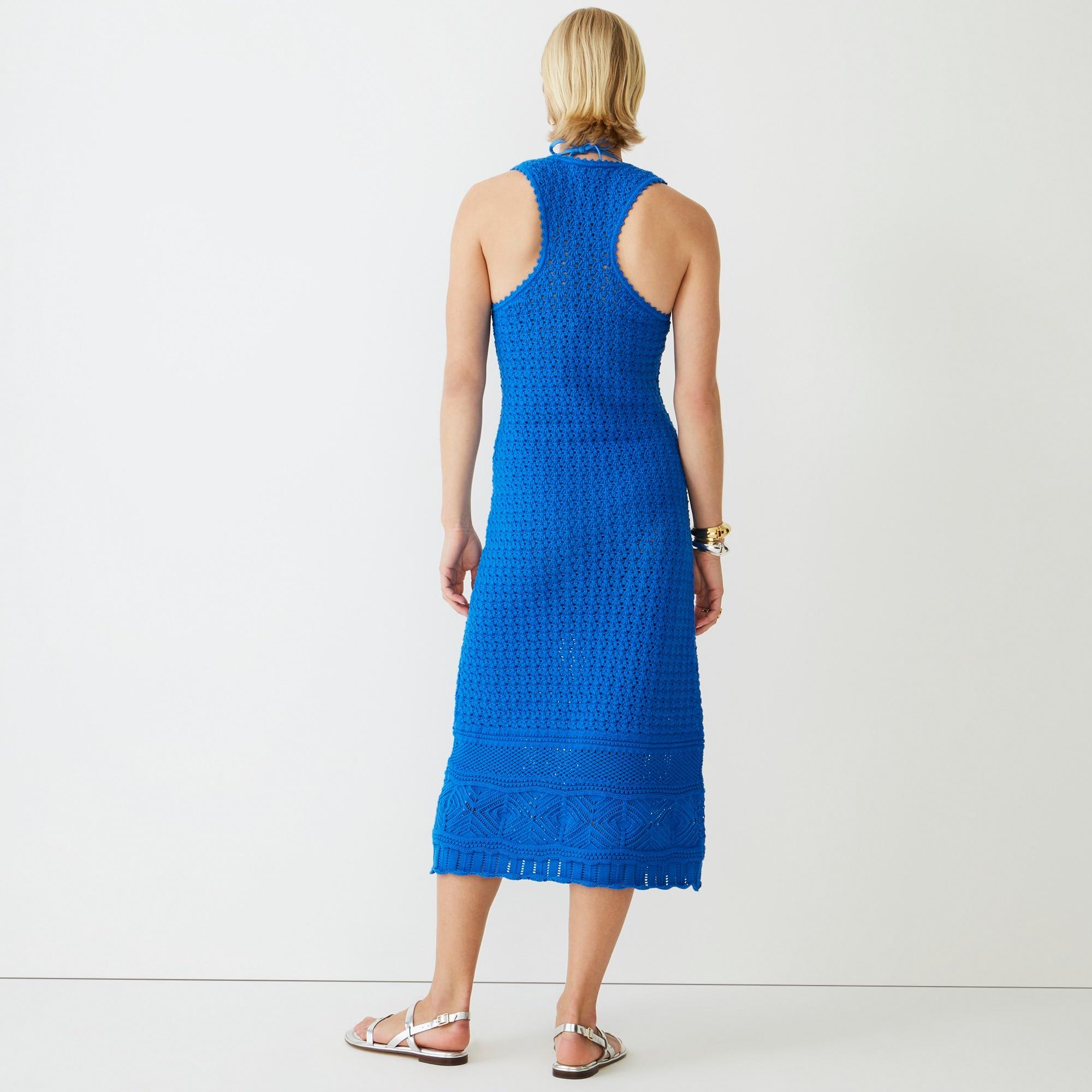 J.Crew Limited-edition Crochet Maxi Sweater-dress in Blue | Lyst
