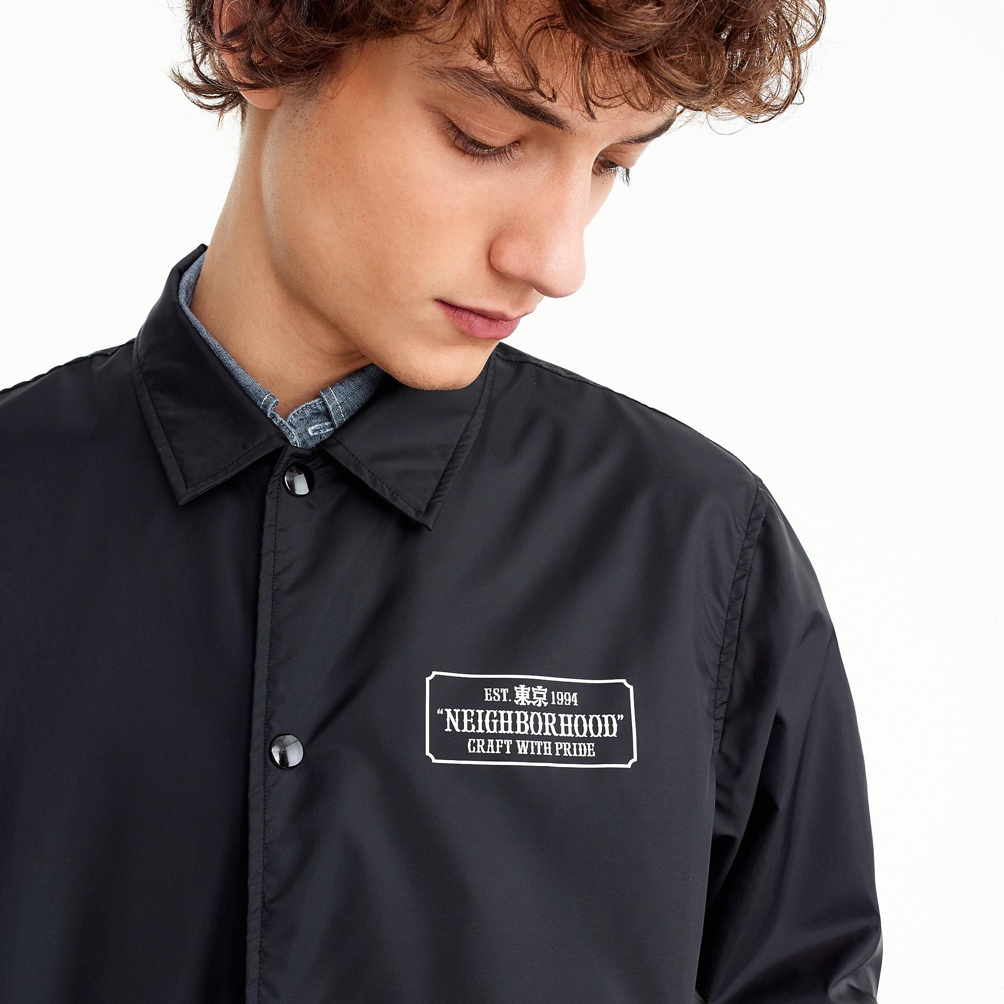 Neighborhood Coach's Jacket in Black for Men | Lyst